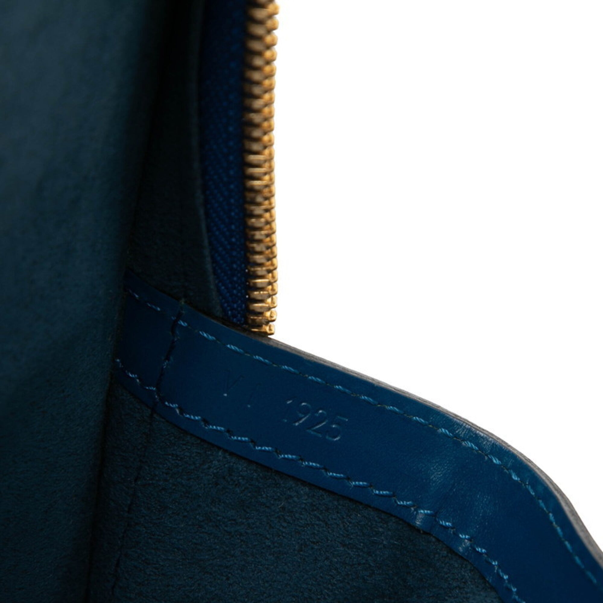Louis Vuitton Toledo Blue Leather Shoulder Bag Tote Bag (Pre-Owned)