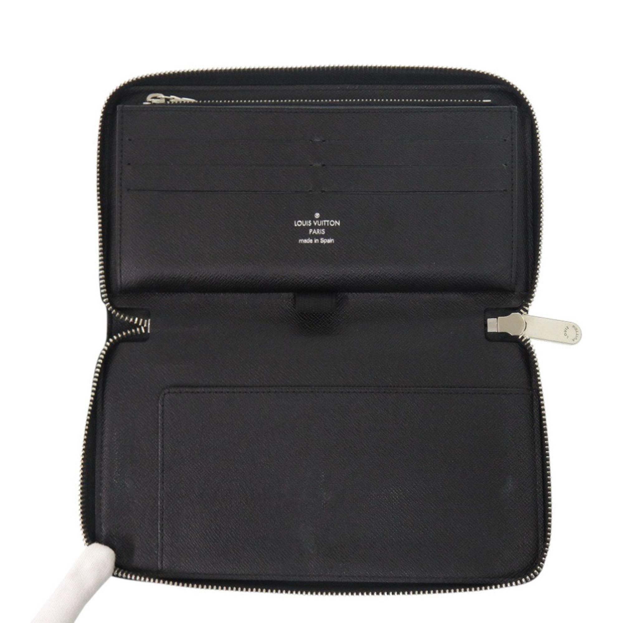 Louis Vuitton Black Gray Damier Graphite Canvas Long Wallet (Bi-Fold) (Pre-Owned)