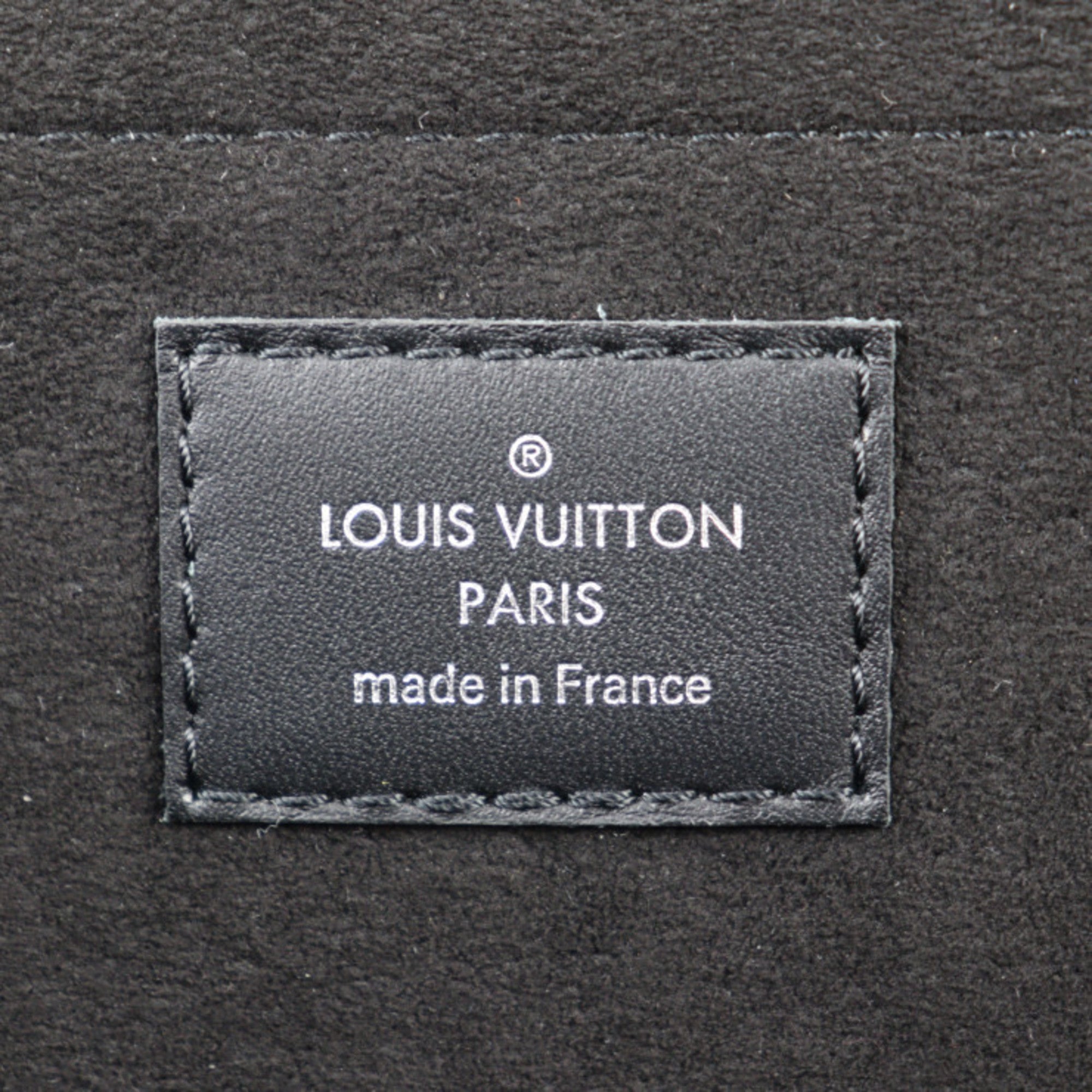 Louis Vuitton Black Yellow Epi Leather Clutch Bag Handbag Pochette Pouch (Pre-Owned)