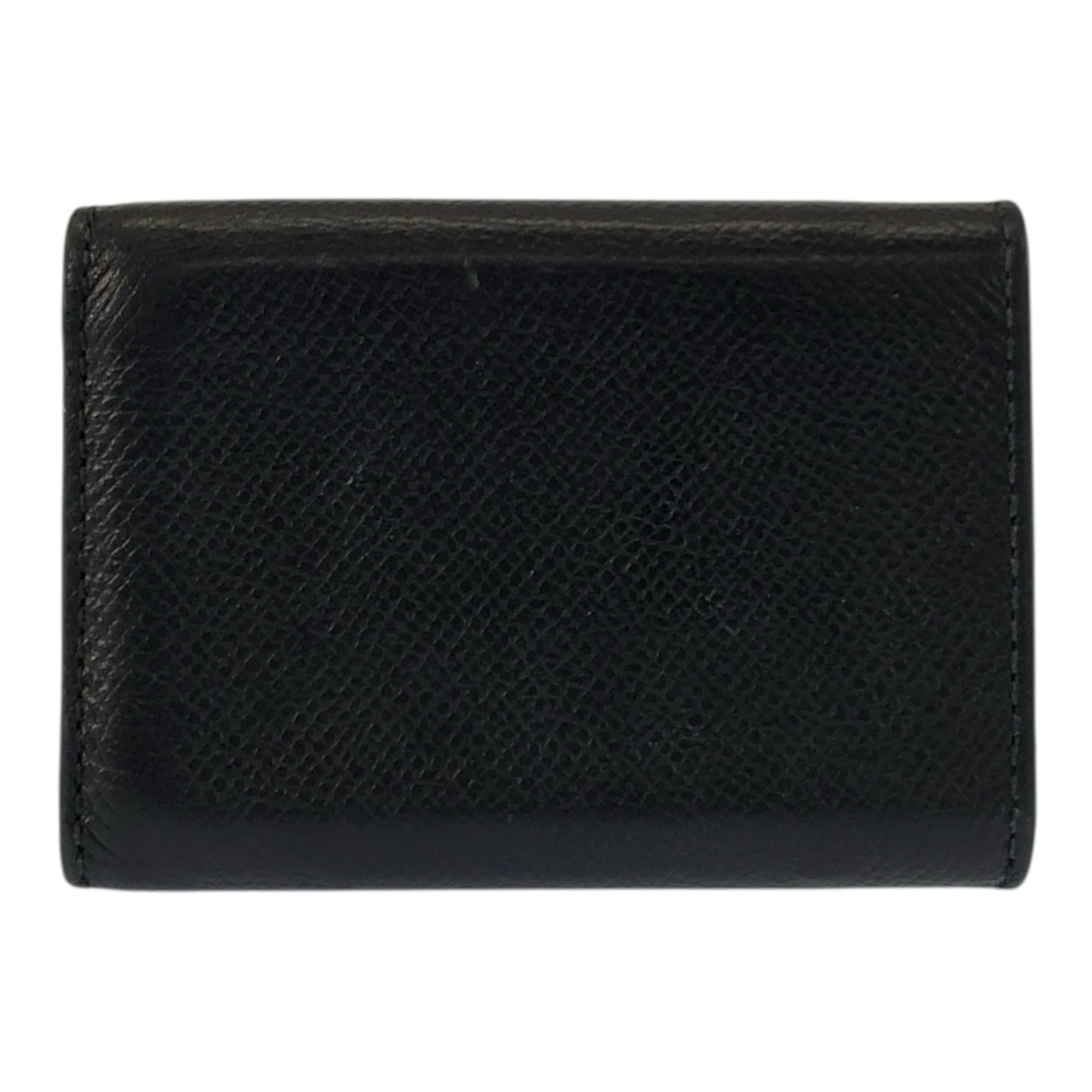 Salvatore Ferragamo Black Leather Wallet (Tri-Fold) (Pre-Owned)