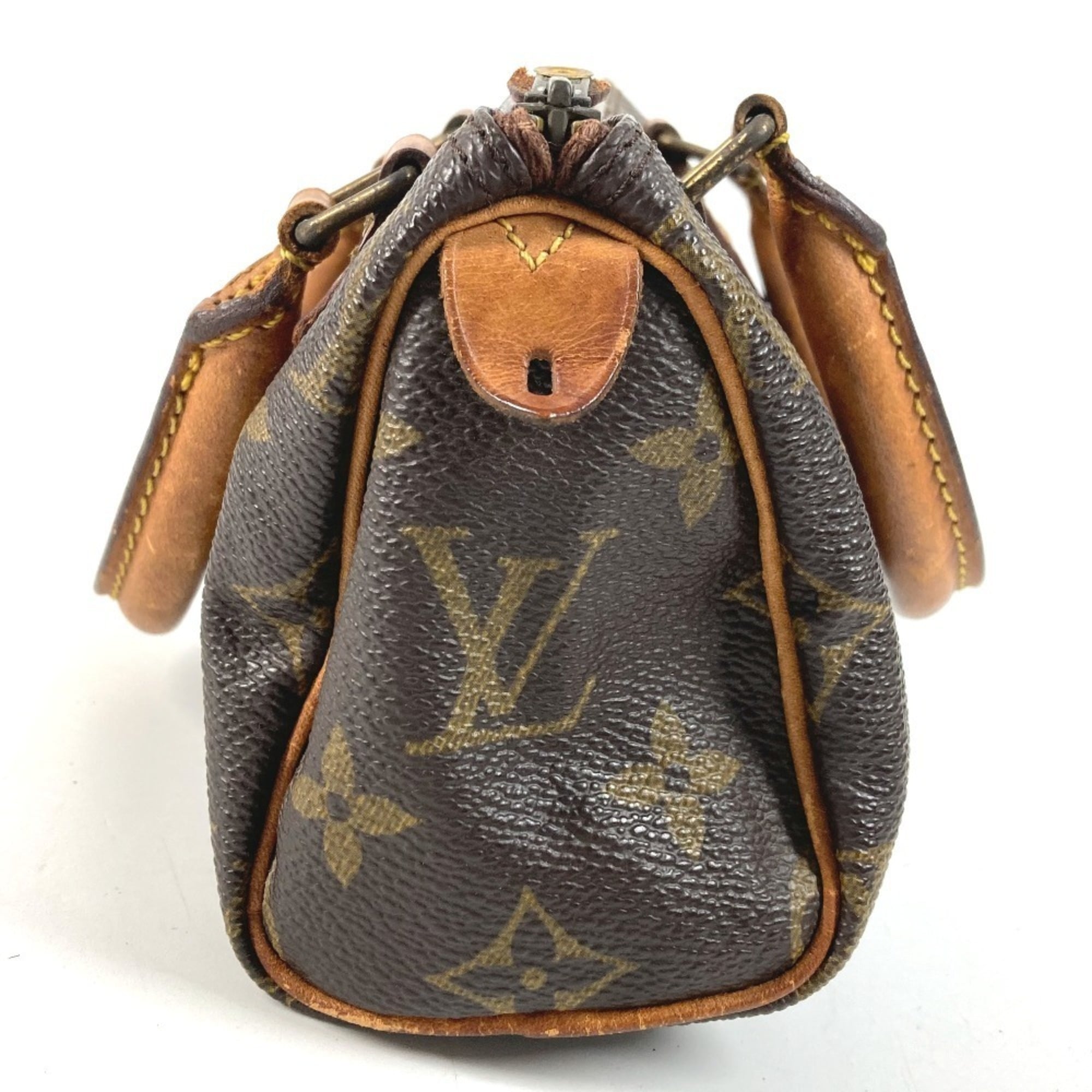 Louis Vuitton Brown Galle Monogram Canvas Handbag Pouch (Pre-Owned)