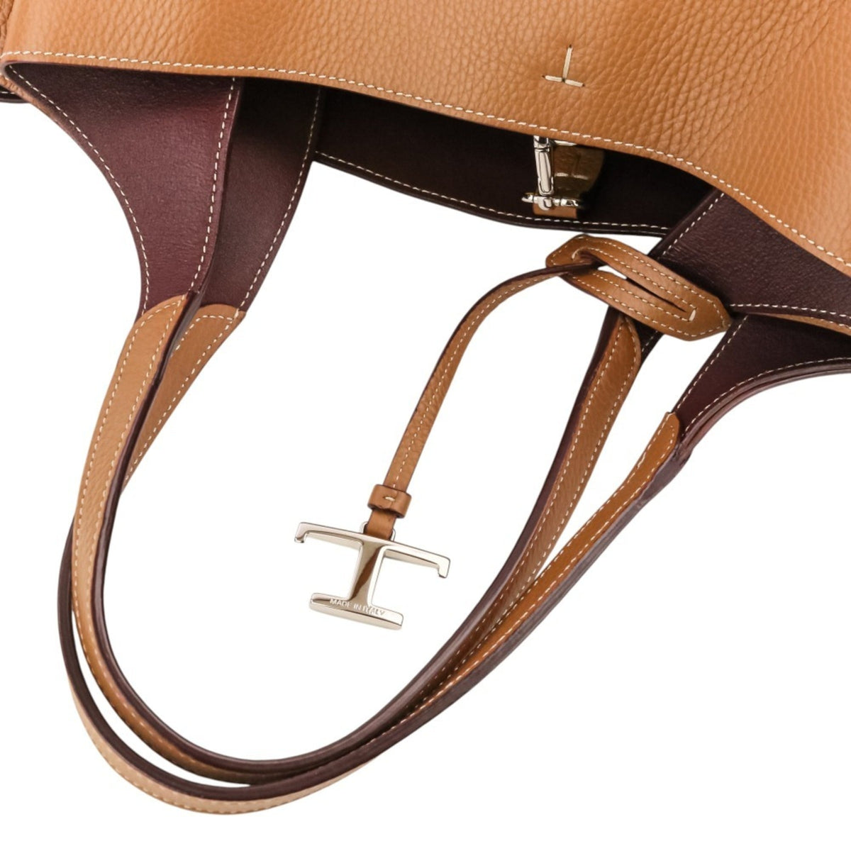Tod's Brown Leather Shoulder Bag Tote Bag (Pre-Owned)
