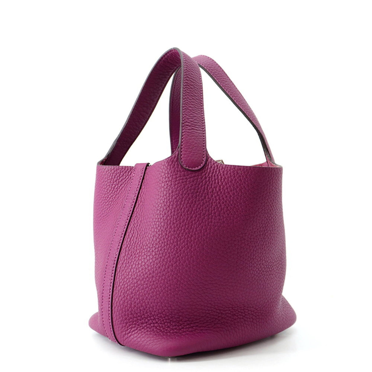Hermes Picotin Anemone Taurillon Clemence Leather Handbag Tote Bag (Pre-Owned)