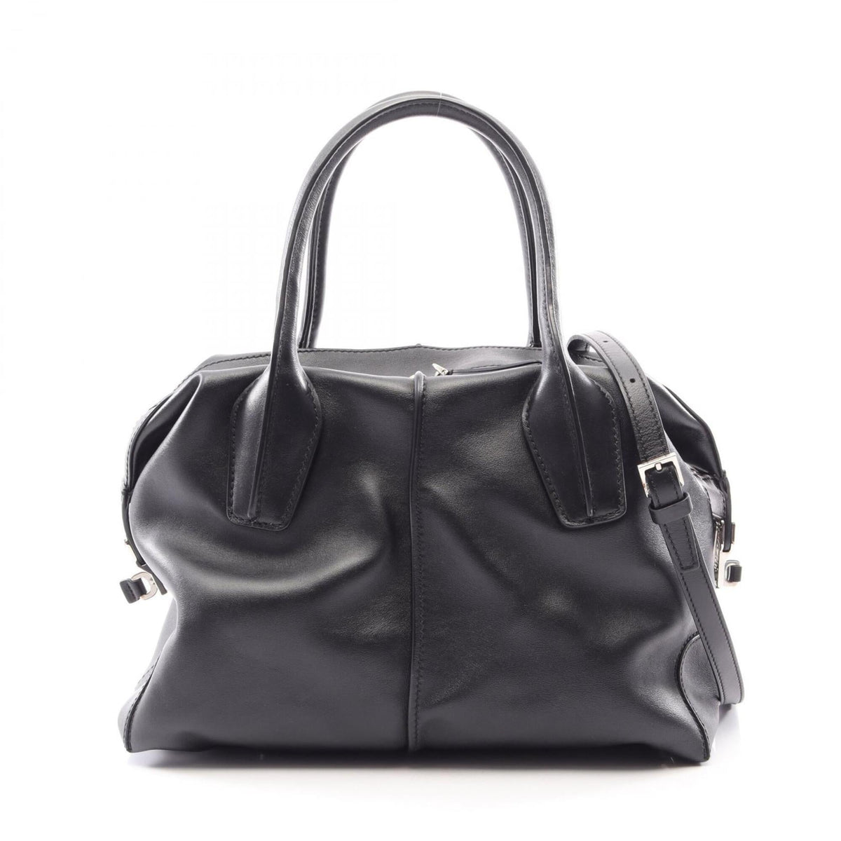 Tod's Black Leather Handbag (Pre-Owned)