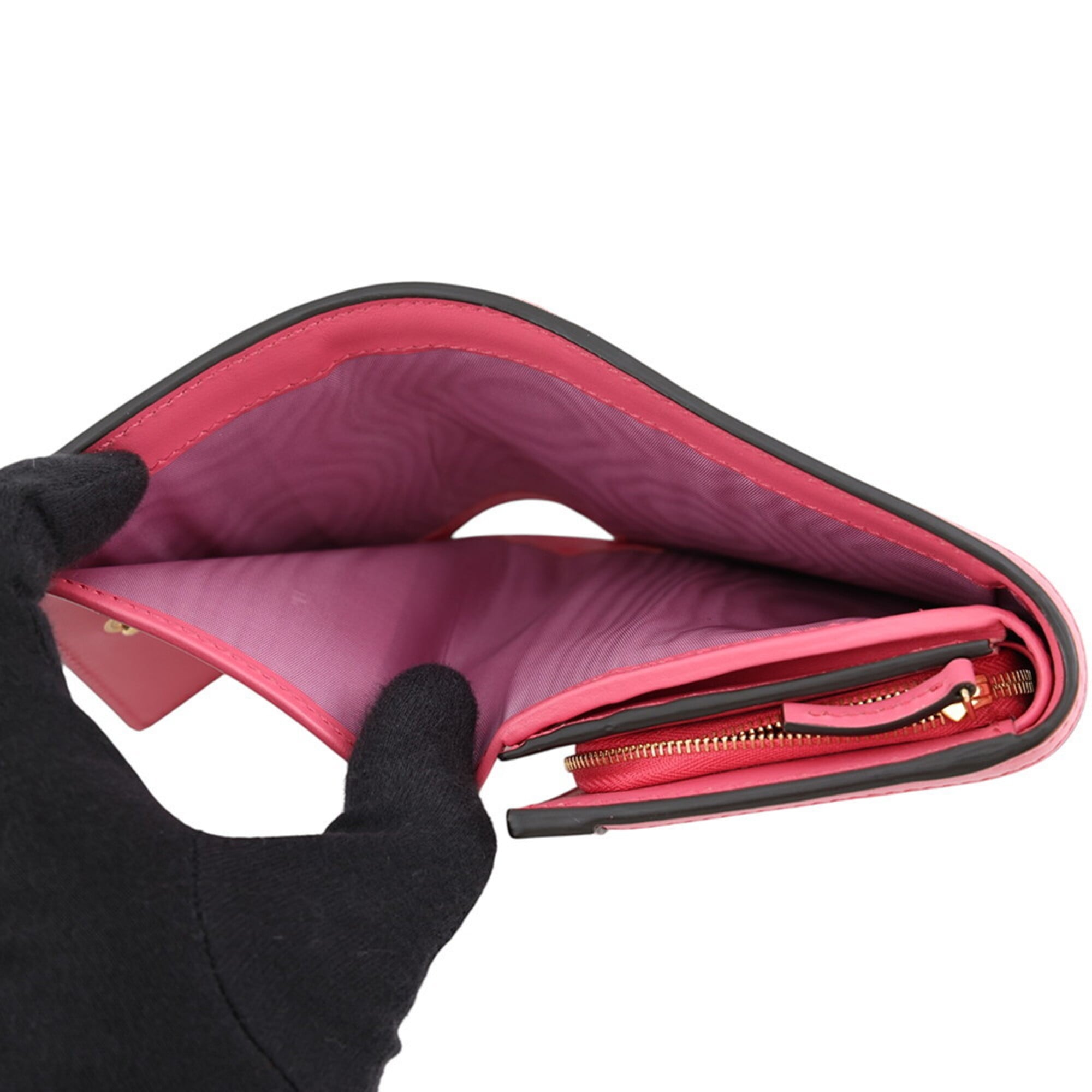 Gucci Pink Leather Wallet (Bi-Fold) (Pre-Owned)