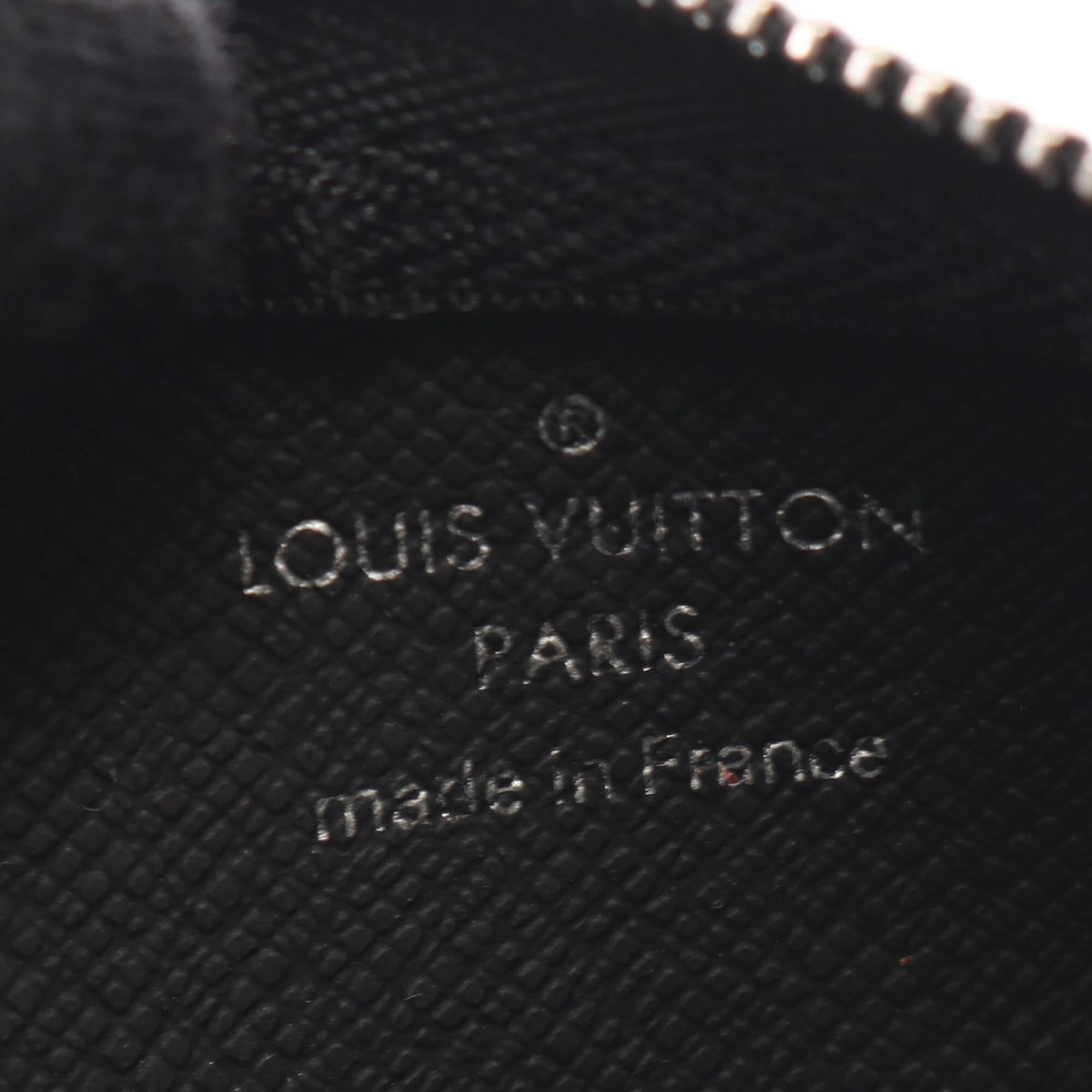 Louis Vuitton Black Gray Pvc Coin Purse/Coin Case (Pre-Owned)