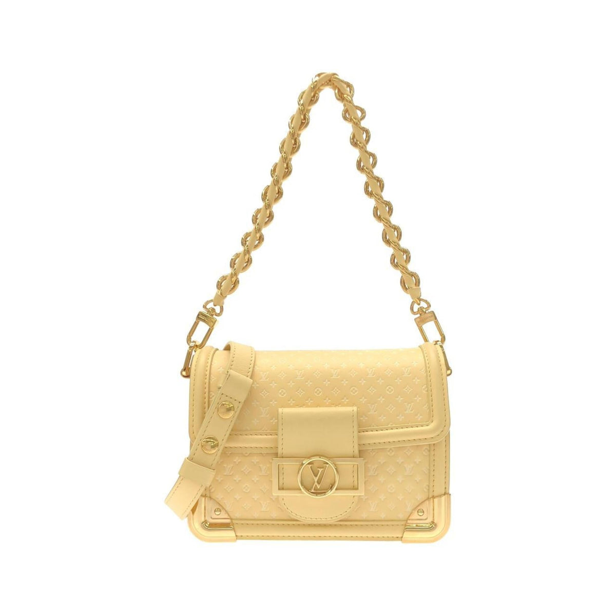 Louis Vuitton Jaune Yellow Leather Shoulder Bag (Pre-Owned)