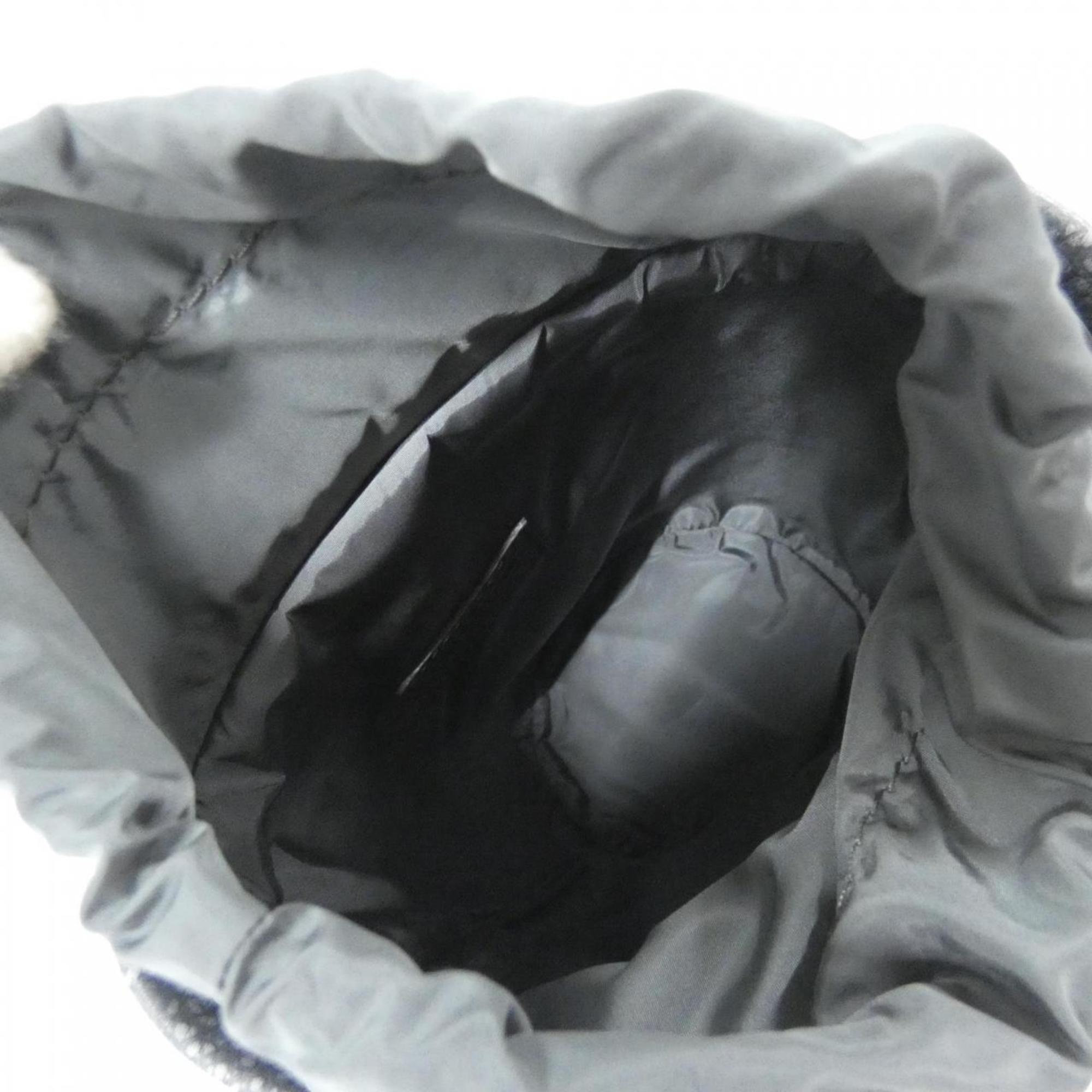 Louis Vuitton Silver Leather Pouch (Pre-Owned)