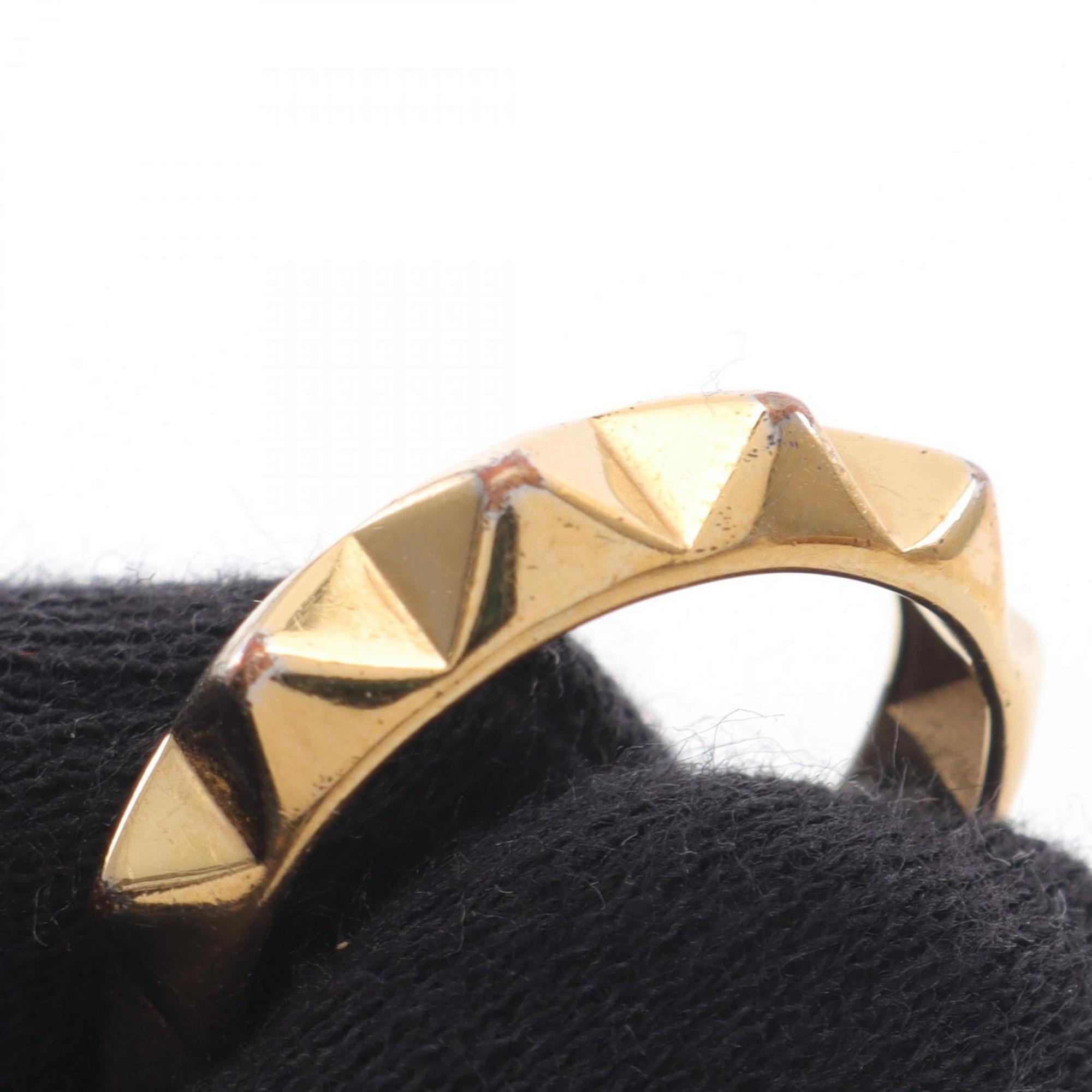 Valentino Gold Gold Plating Band Ring (Pre-Owned)