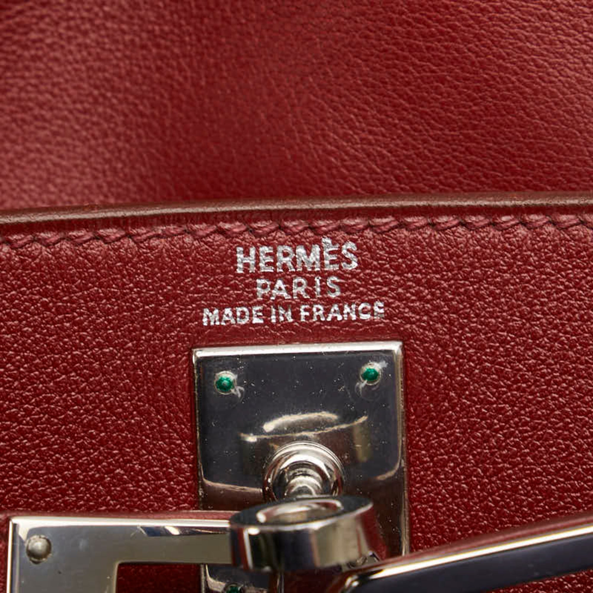 Hermes Kelly Red Color Swift Leather Backpack (Pre-Owned)