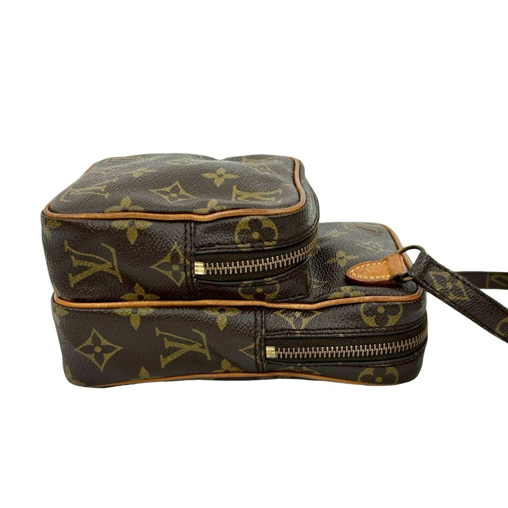 Louis Vuitton Brown Leather Pvc Pochette Shoulder Bag (Pre-Owned)