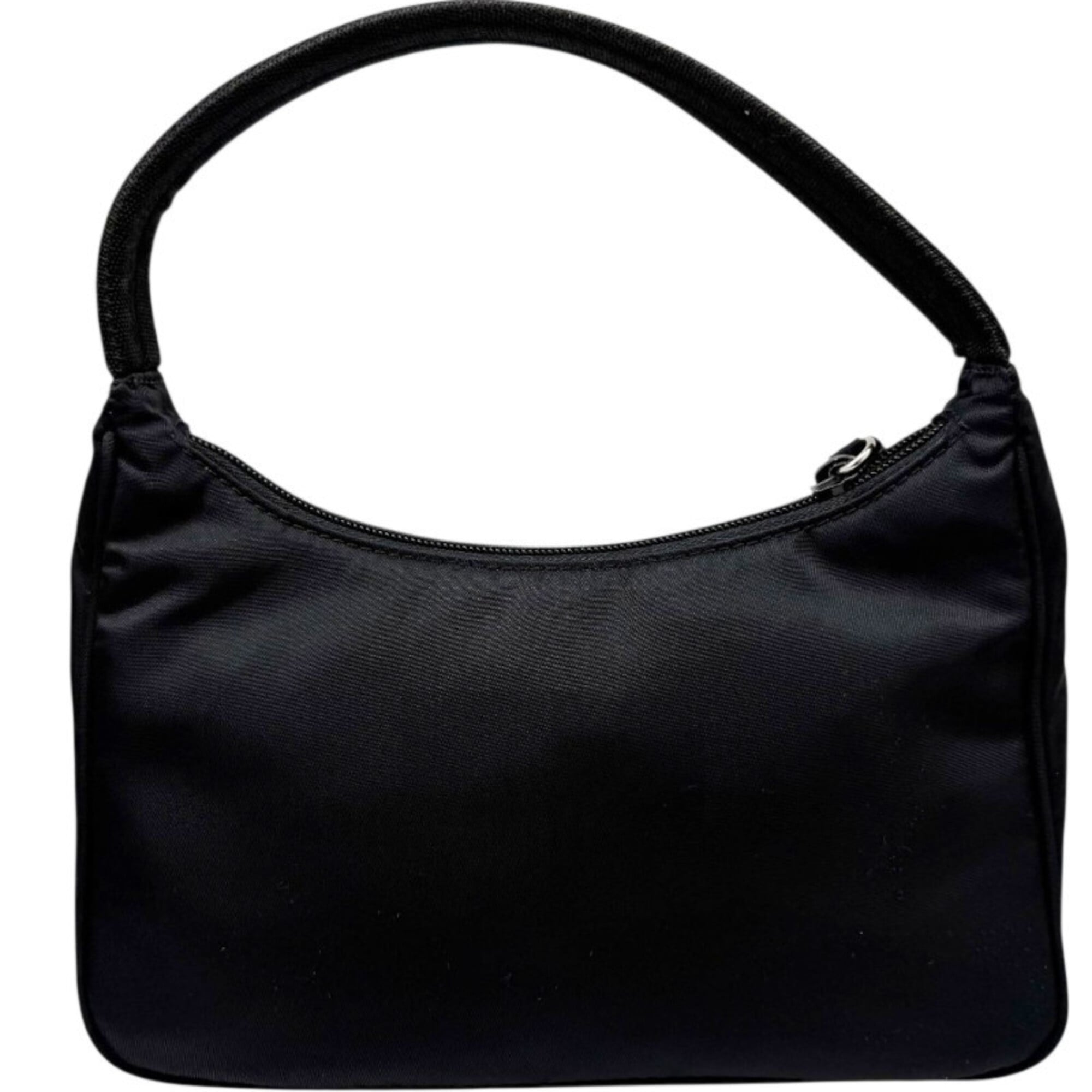 Prada Black Nylon Handbag Pouch Shoulder Bag (Pre-Owned)