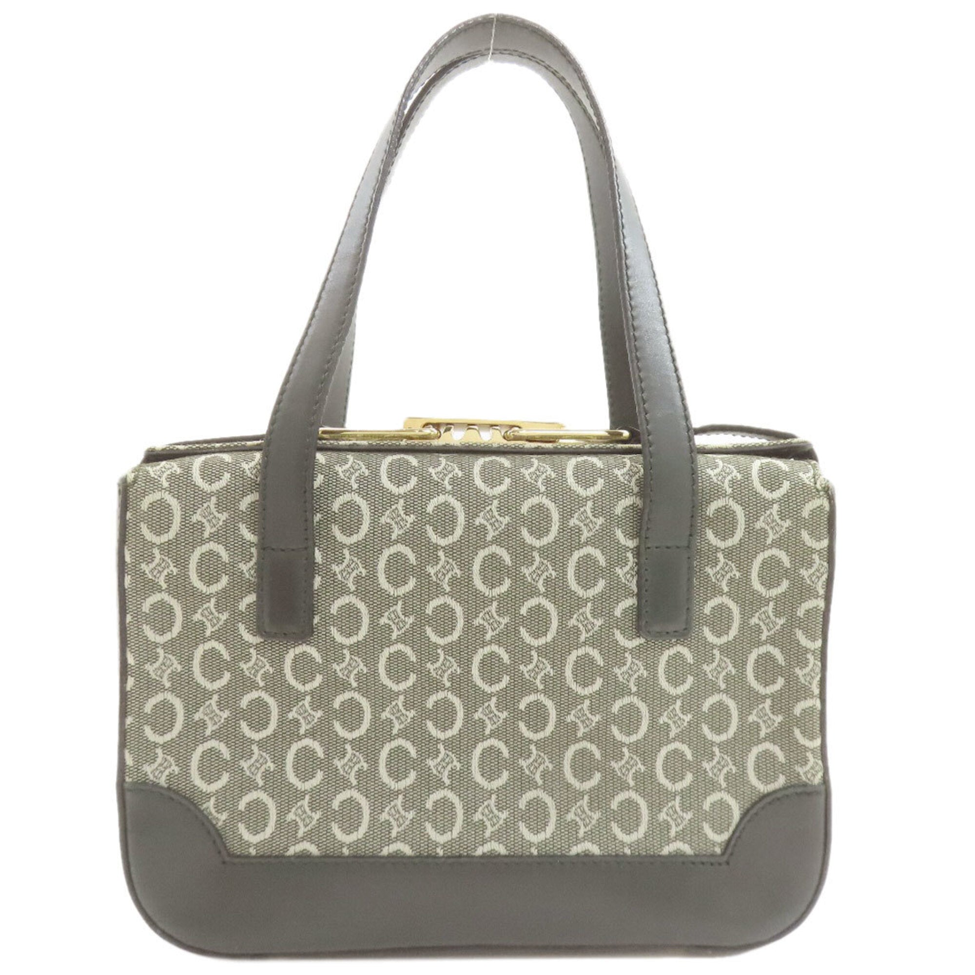 Celine Macadam Green Canvas Handbag (Pre-Owned)
