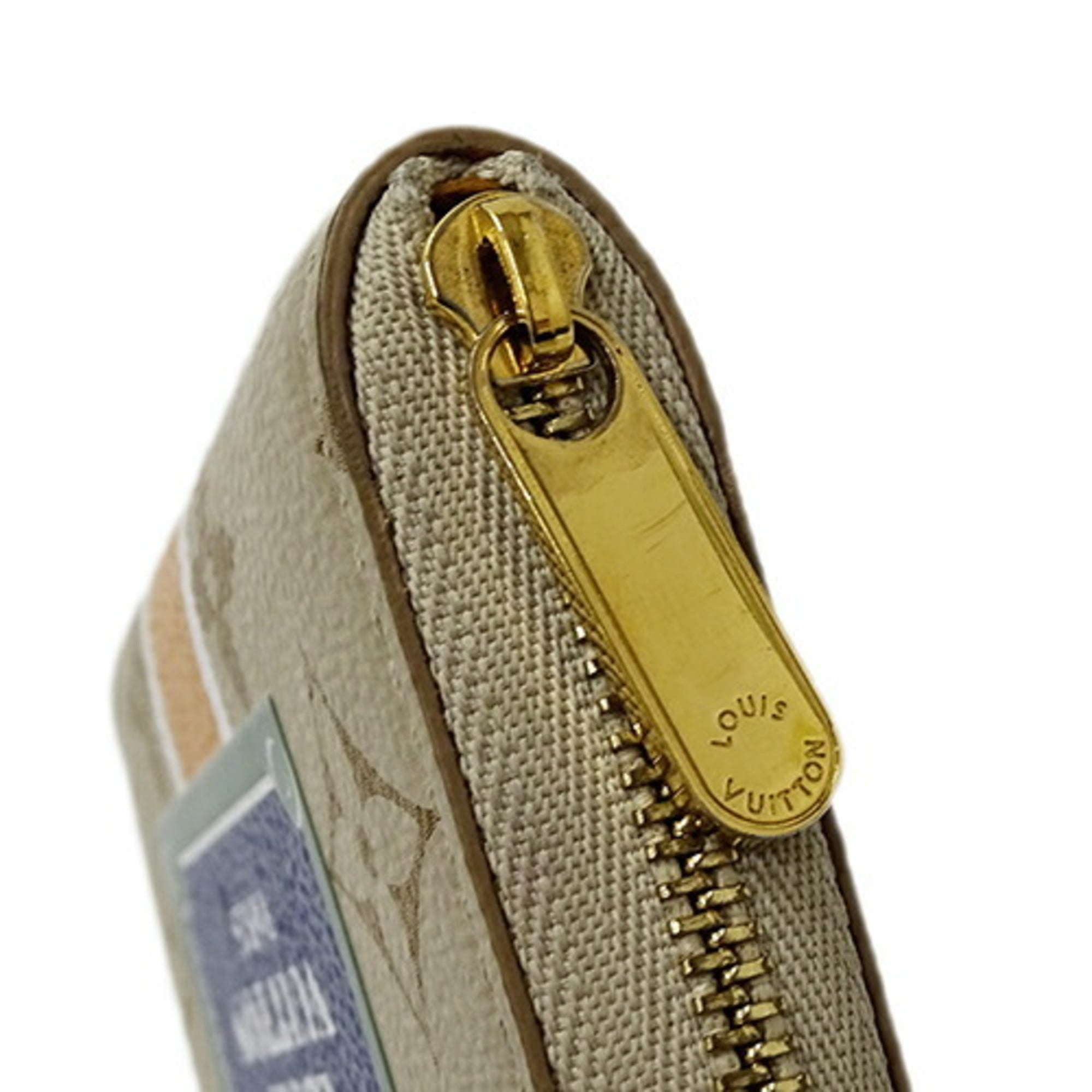 Louis Vuitton Amethyst Beige Monogram Canvas Coin Purse/Coin Case (Pre-Owned)