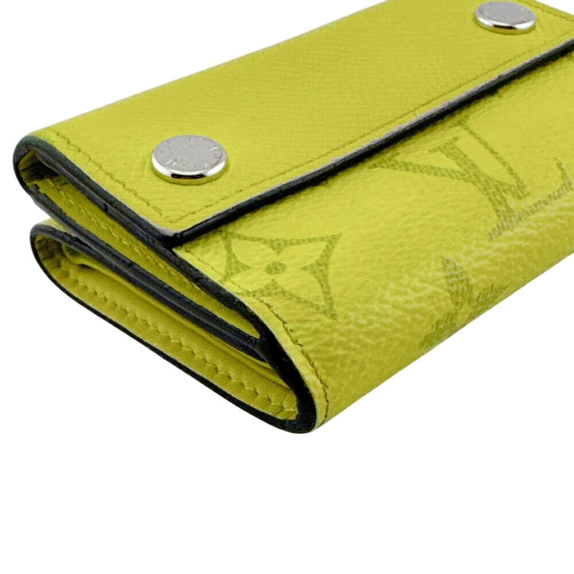 Louis Vuitton Yellow Leather Wallet (Tri-Fold) (Pre-Owned)