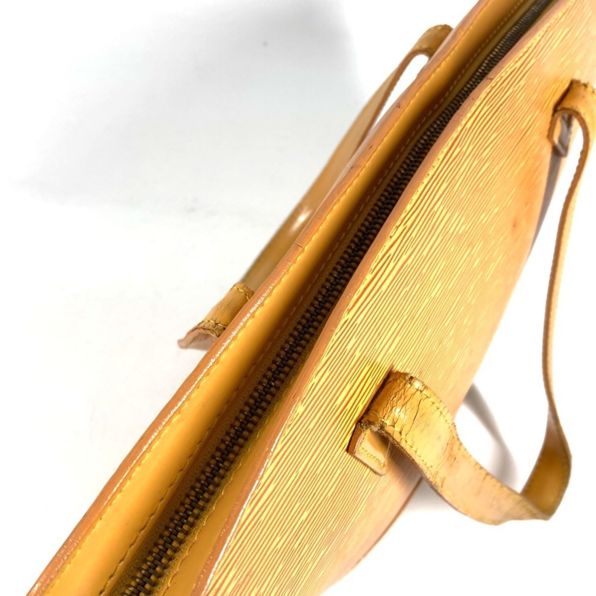 Louis Vuitton Yellow Epi Leather Handbag Tote Bag (Pre-Owned)