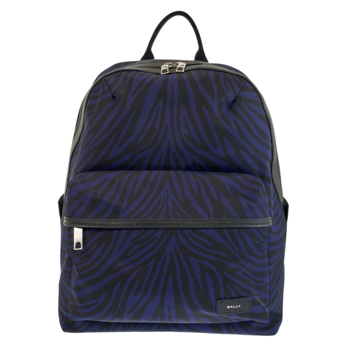 Bally Black Navy Nylon Backpack (Pre-Owned)