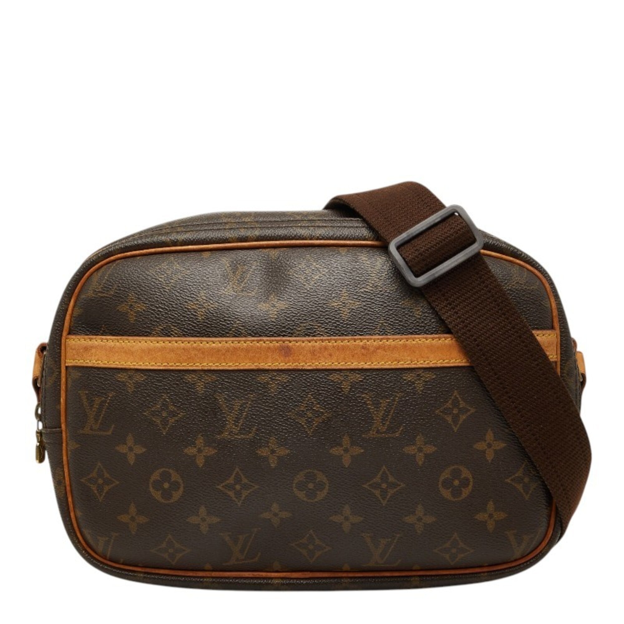 Louis Vuitton Brown Pvc Leather Shoulder Bag (Pre-Owned)