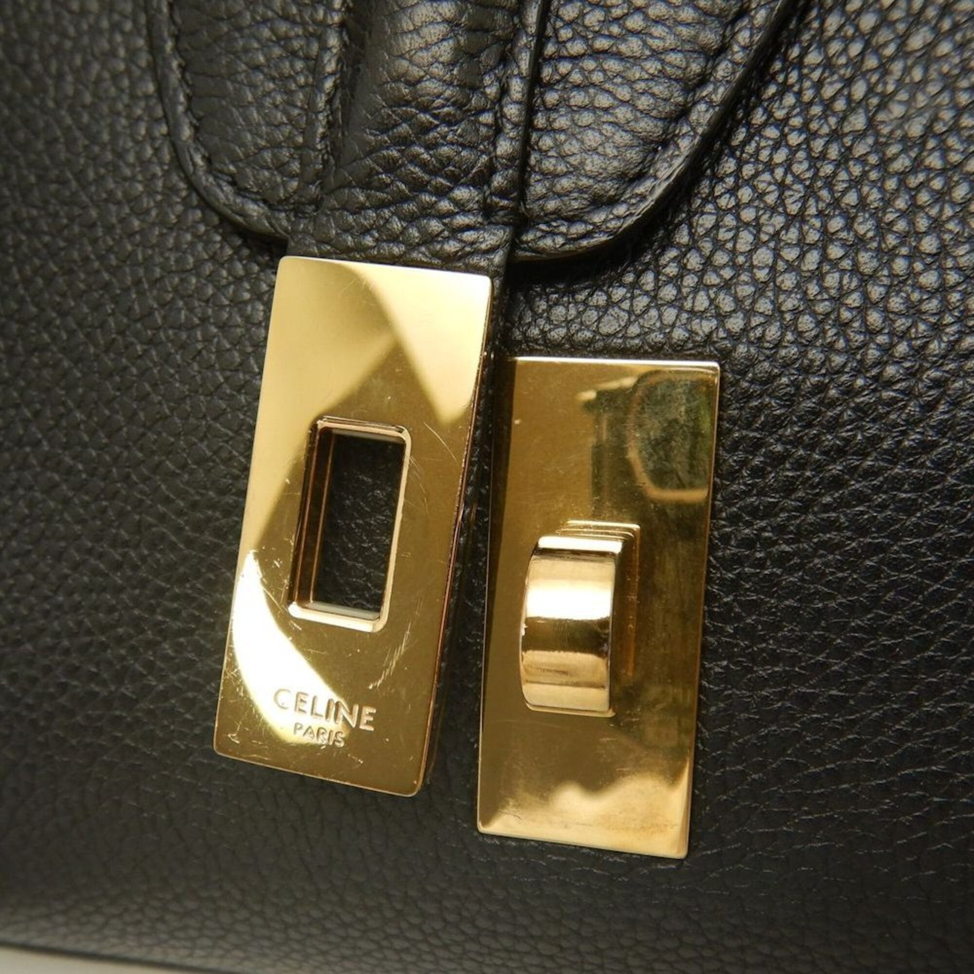 Celine Black Leather Shoulder Bag (Pre-Owned)