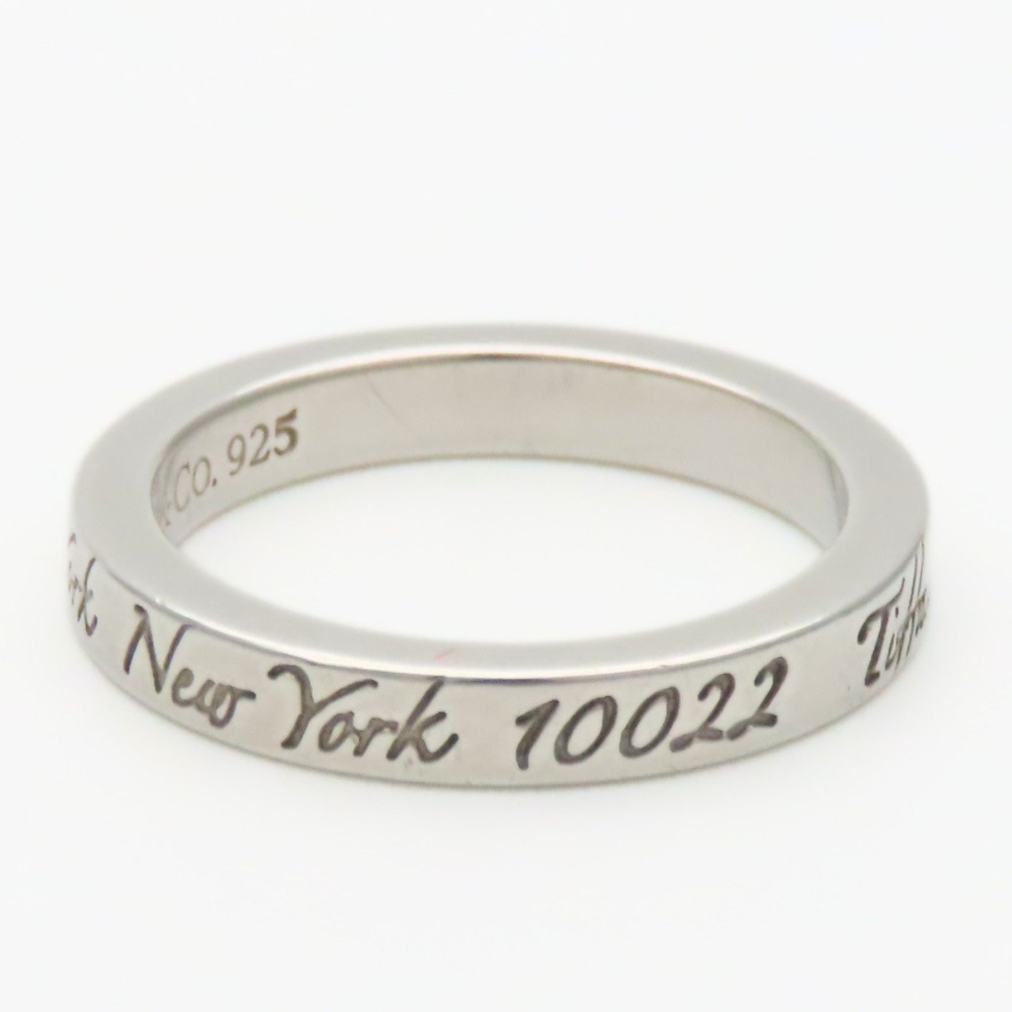 Tiffany Silver Silver 925 Band Ring (Pre-Owned)