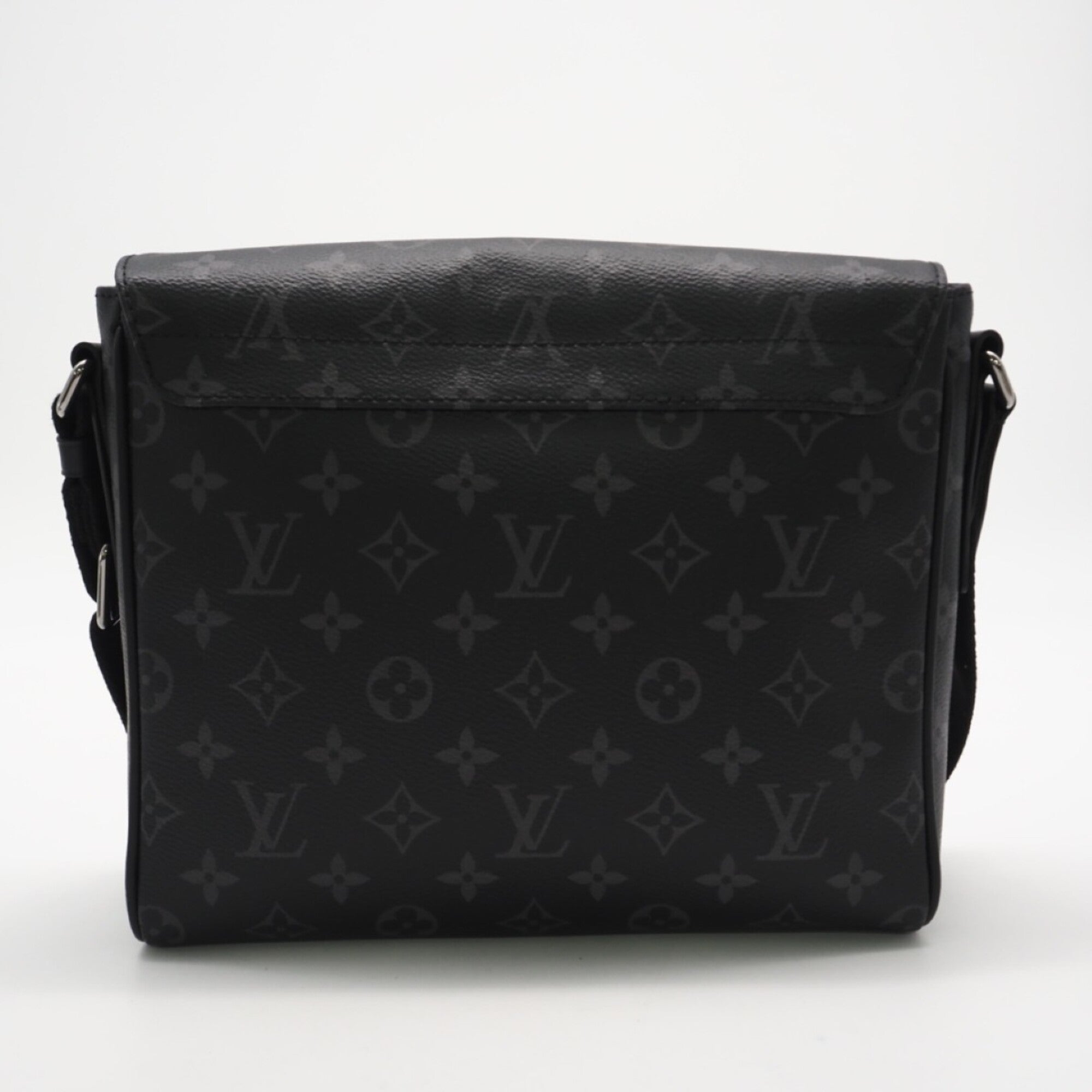 Louis Vuitton Black Gray Monogram Eclipse Leather Shoulder Bag (Pre-Owned)