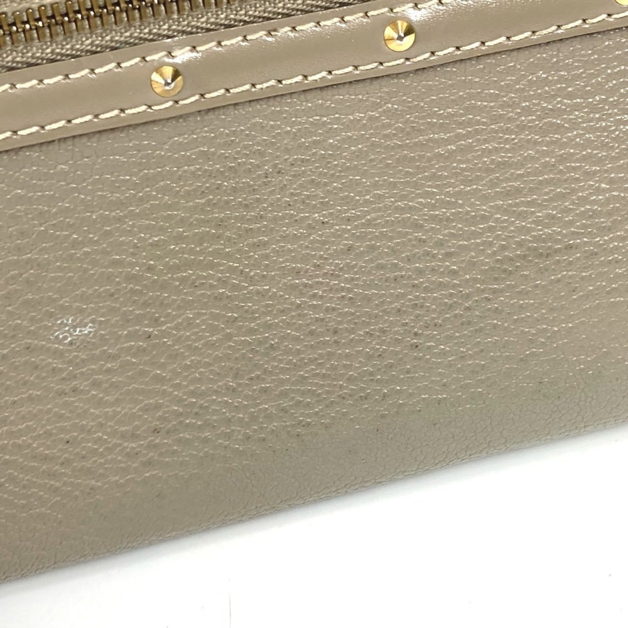 Louis Vuitton Galle Gray Velone Suhali Leather Long Wallet (Bi-Fold) (Pre-Owned)