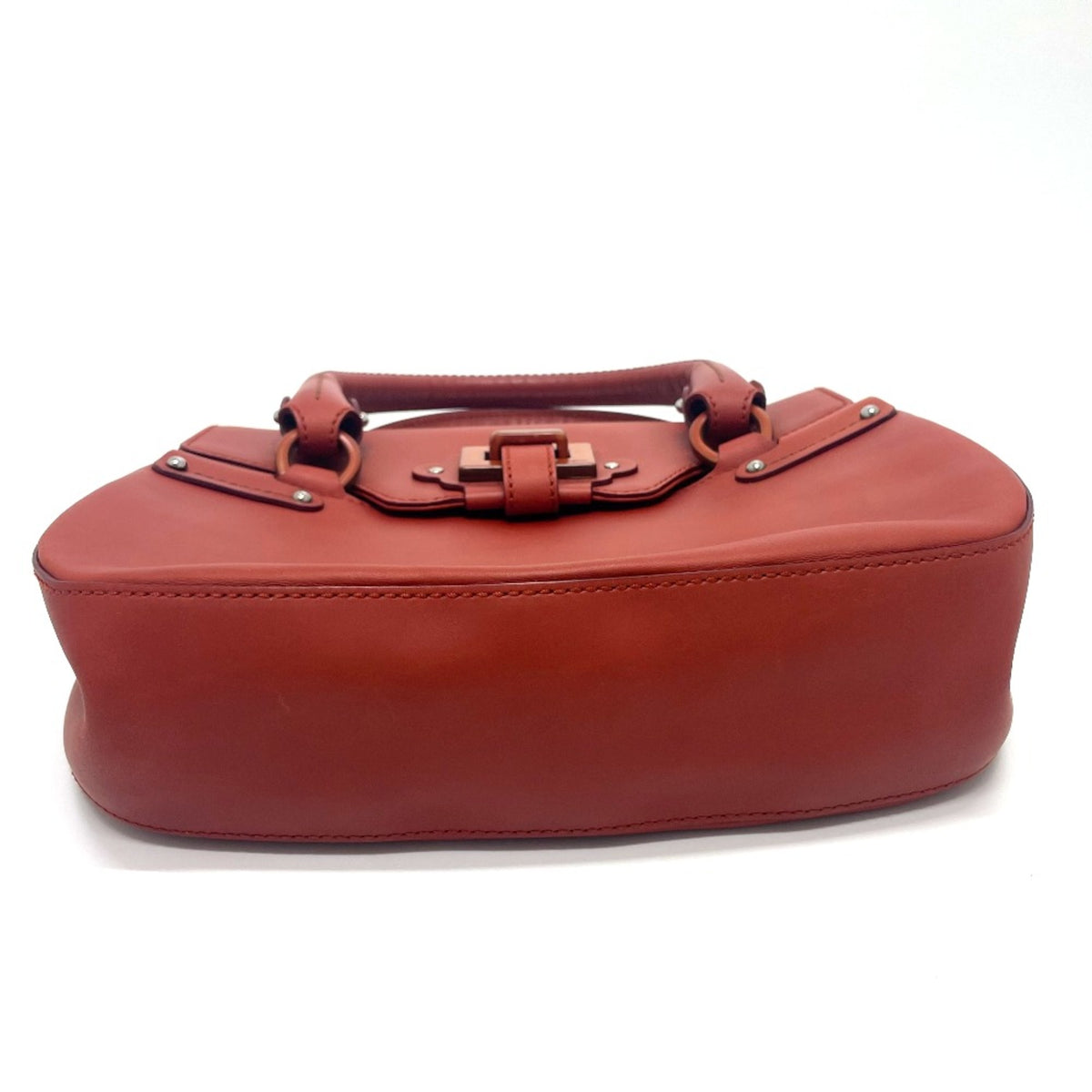 Salvatore Ferragamo Red Leather Handbag (Pre-Owned)