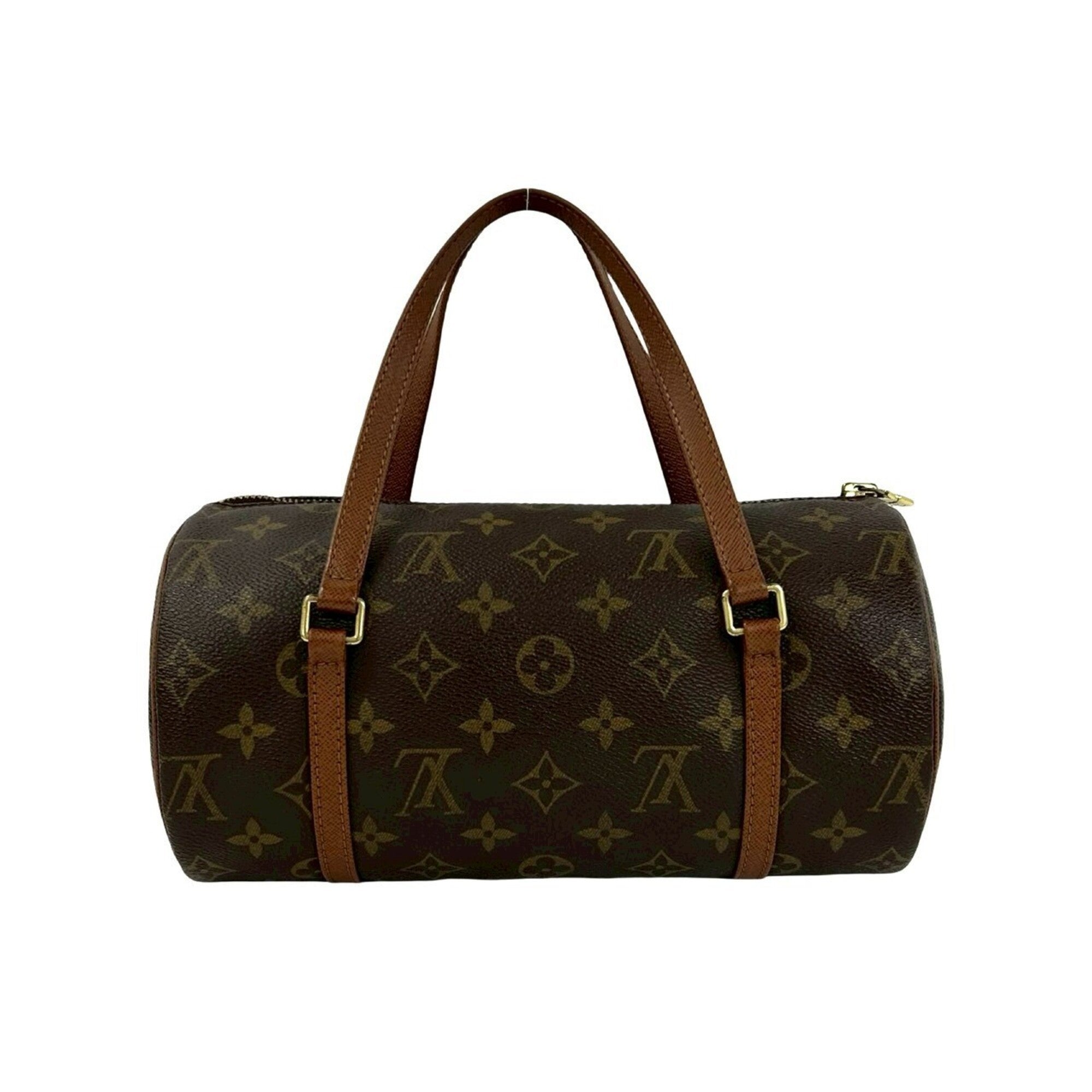 Louis Vuitton Brown Leather Pvc Boston Bag Handbag (Pre-Owned)