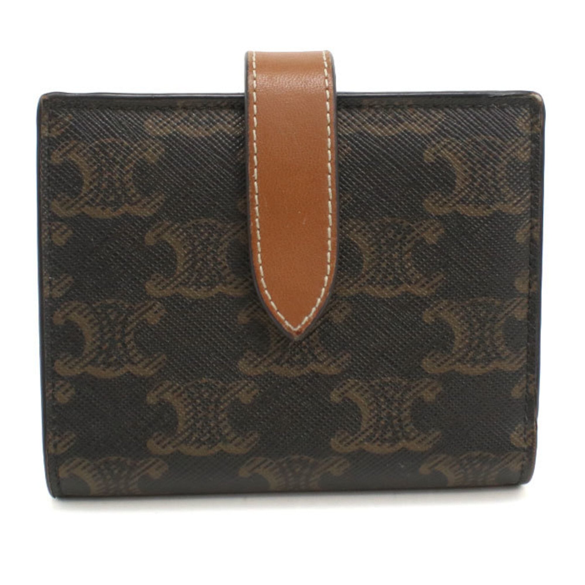 Celine Brown Pvc Wallet (Bi-Fold) (Pre-Owned)