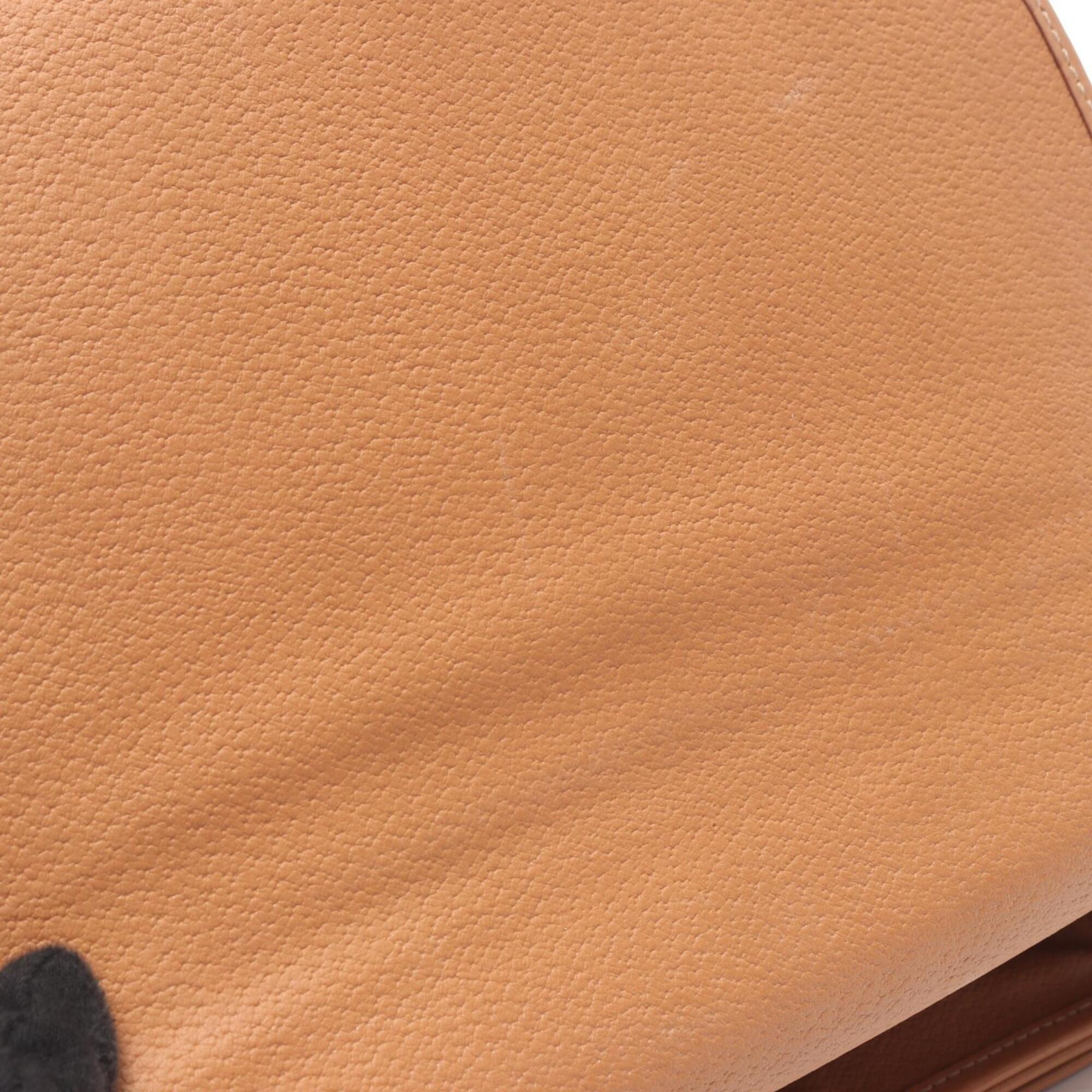 Celine Brown Coated Canvas Leather Handbag Shoulder Bag (Pre-Owned)
