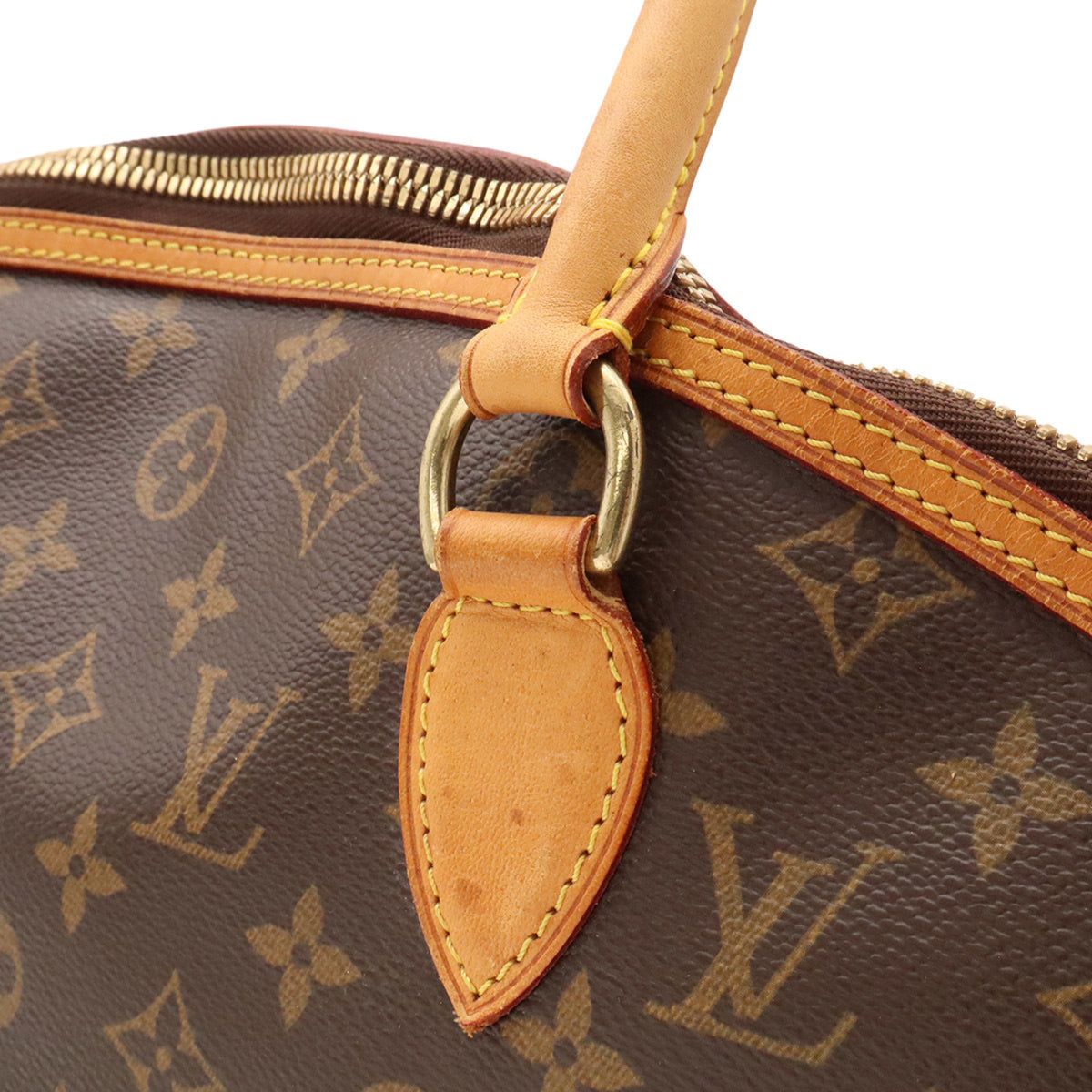 Louis Vuitton Brown Monogram Canvas Handbag Shoulder Bag Tote Bag (Pre-Owned)