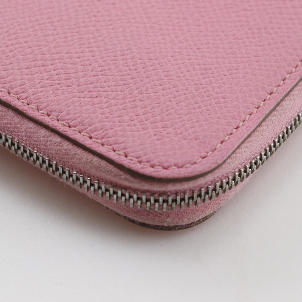 Hermes Silk'in Pink Rose Confetti Epsom Leather Long Wallet (Bi-Fold) (Pre-Owned)
