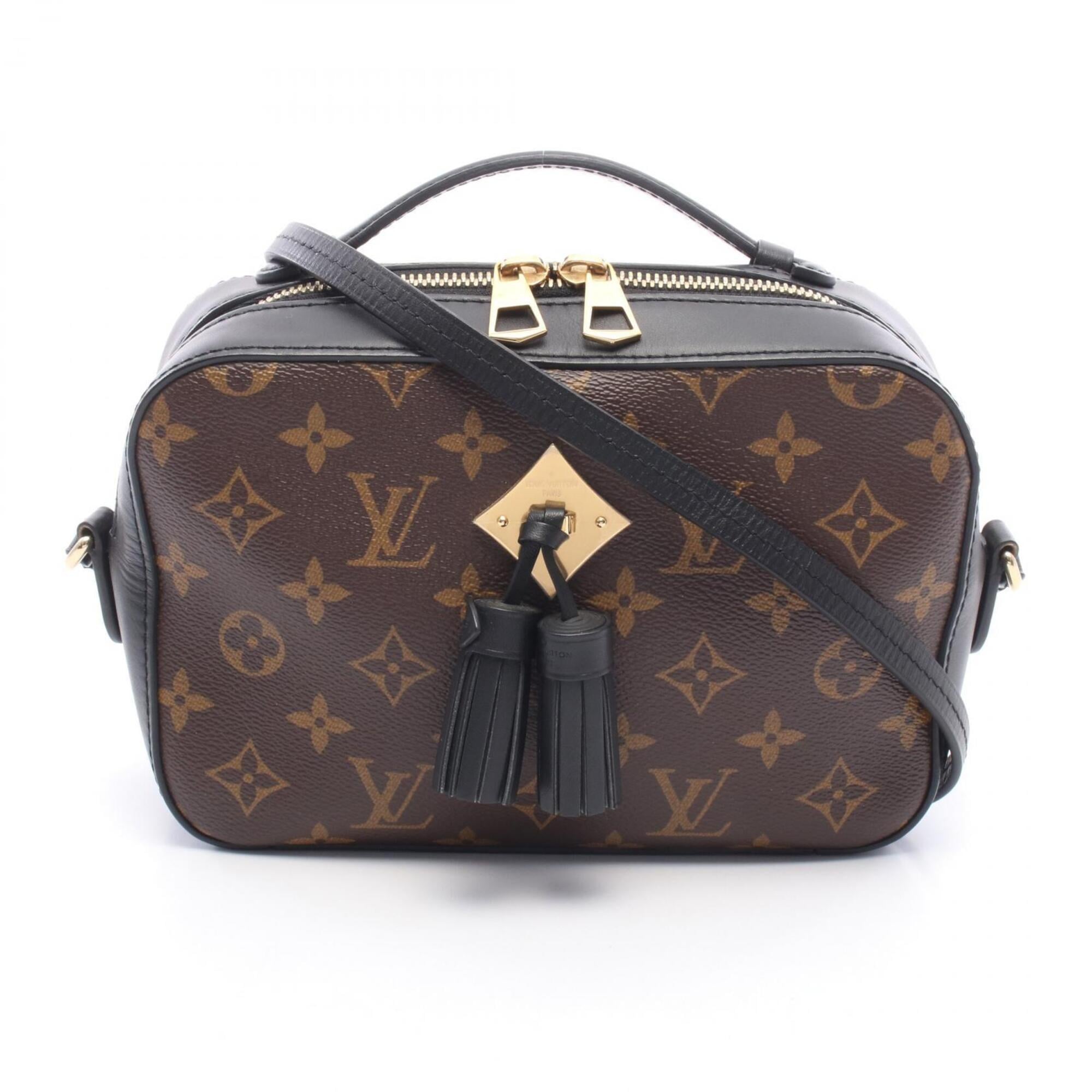 Louis Vuitton Black Brown Monogram Noir Monogram Leather Handbag Shoulder Bag (Pre-Owned)