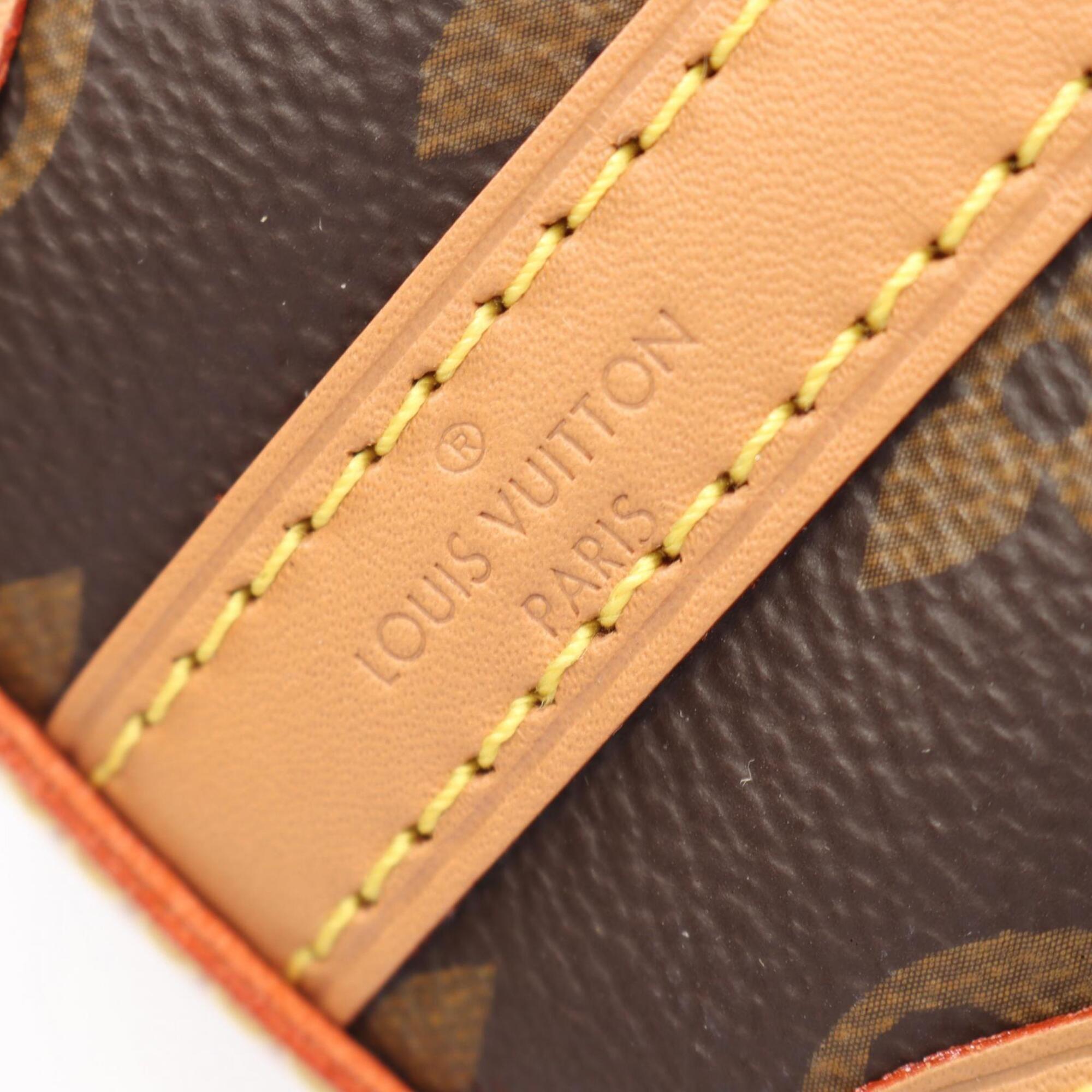 Louis Vuitton Brown Monogram Coated Canvas Leather Handbag Shoulder Bag (Pre-Owned)
