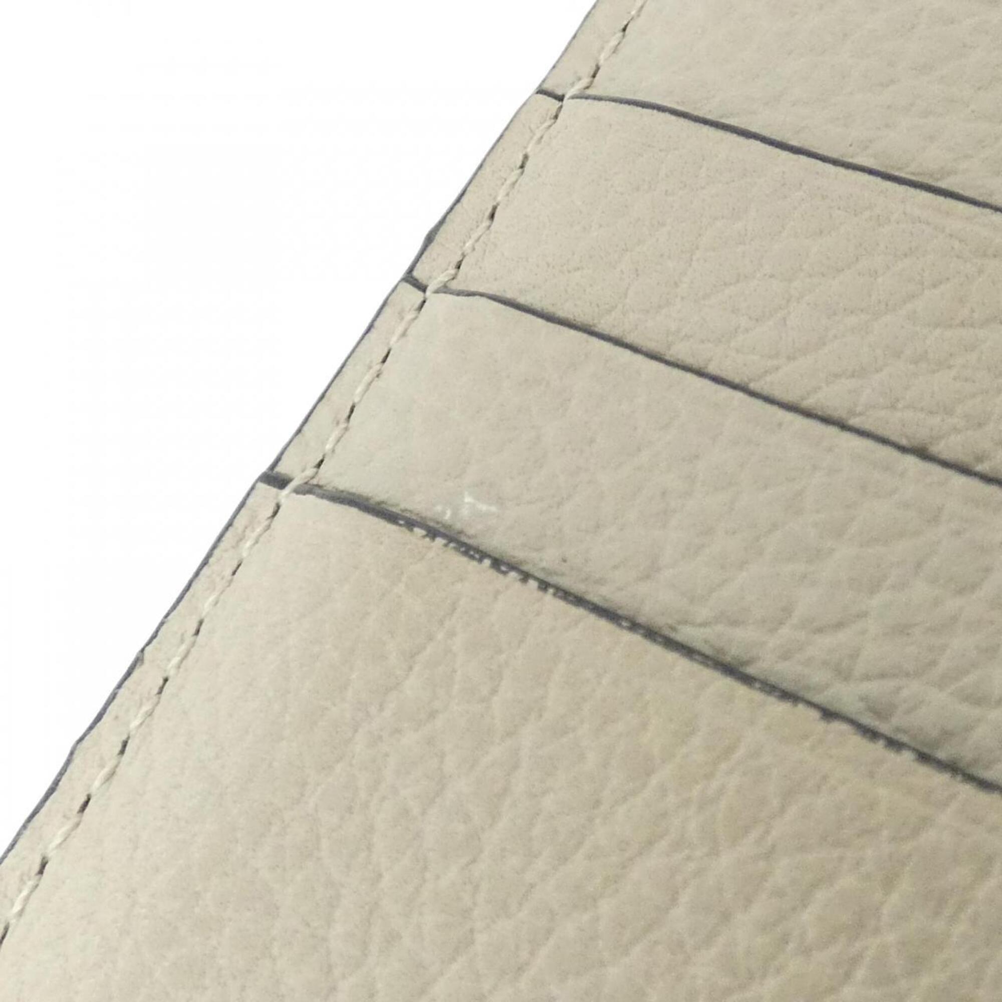 Loewe Beige Leather Coin Purse/Coin Case (Pre-Owned)