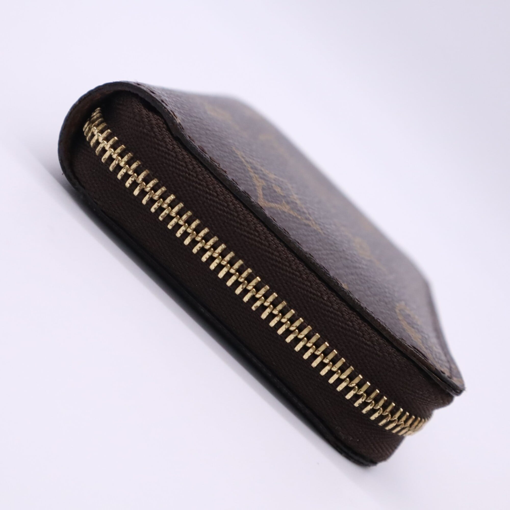 Louis Vuitton Monogram Beige Brown Monogram Monogram Leather Coin Purse/Coin Case (Pre-Owned)