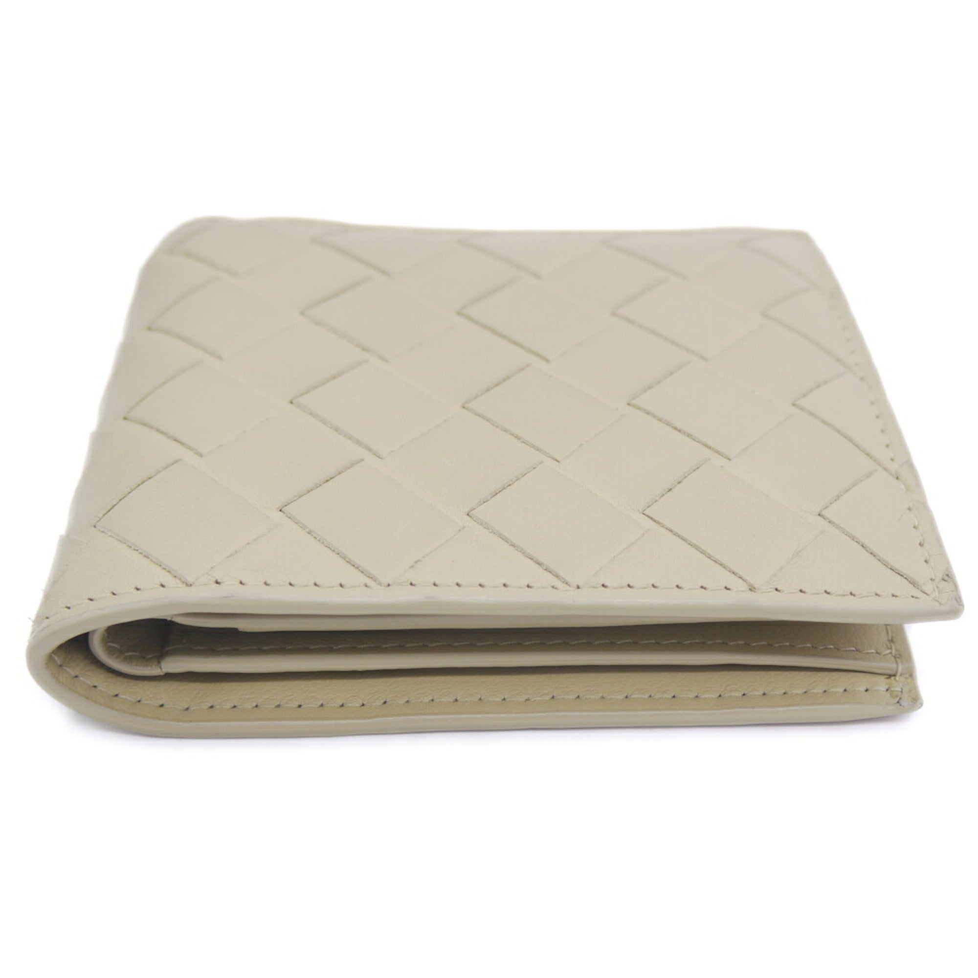 Bottega Veneta Beige Leather Wallet (Bi-Fold) (Pre-Owned)