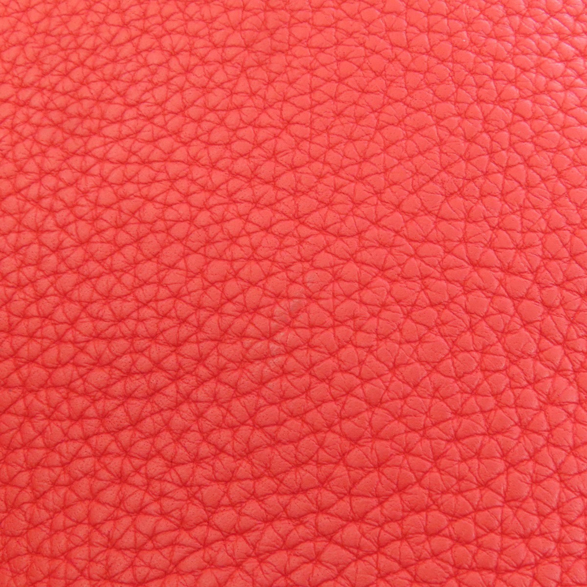 Hermes Etoupe Gray Red Color Tote Bag (Pre-Owned)