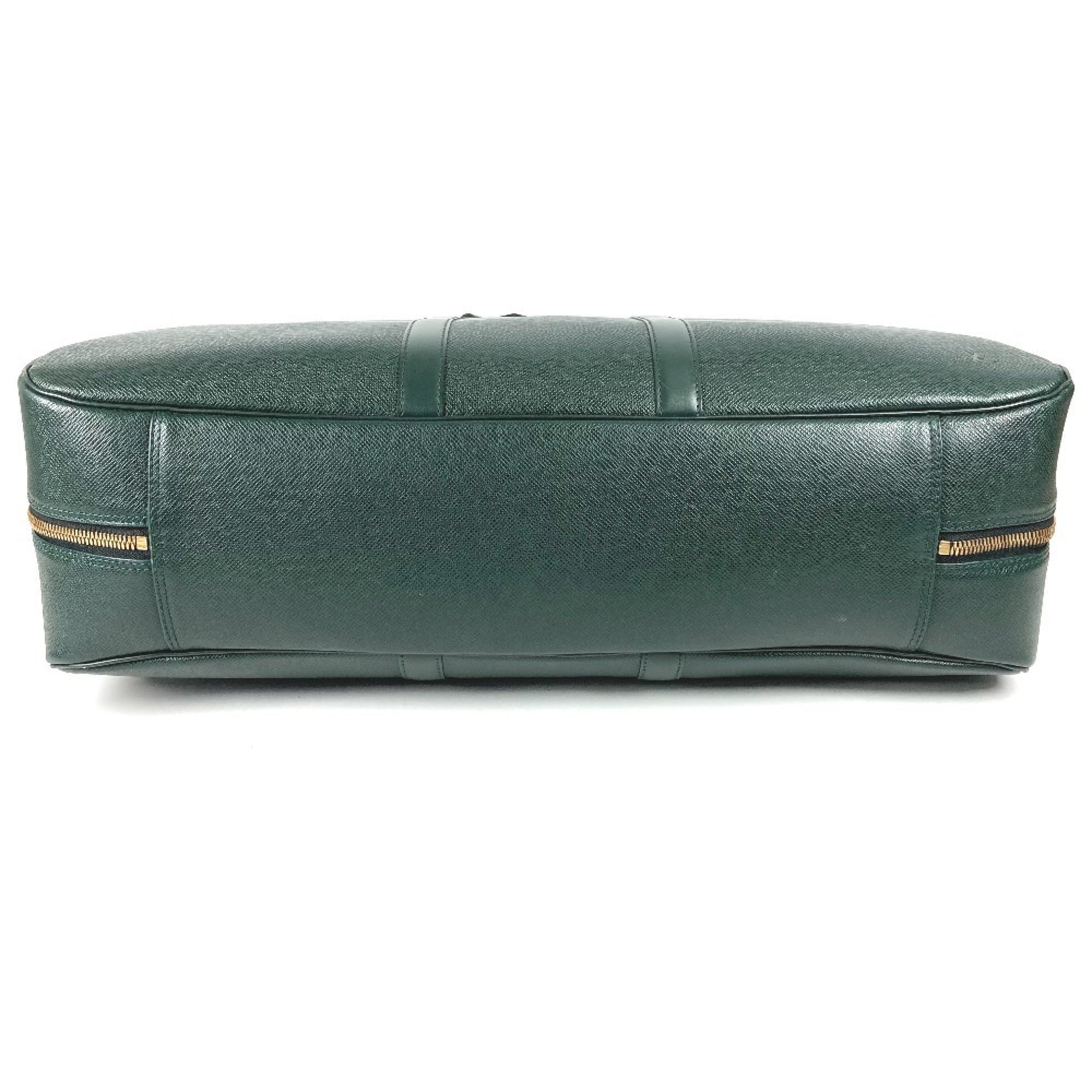 Louis Vuitton Taiga Episea Green Taiga Leather Boston Bag (Pre-Owned)