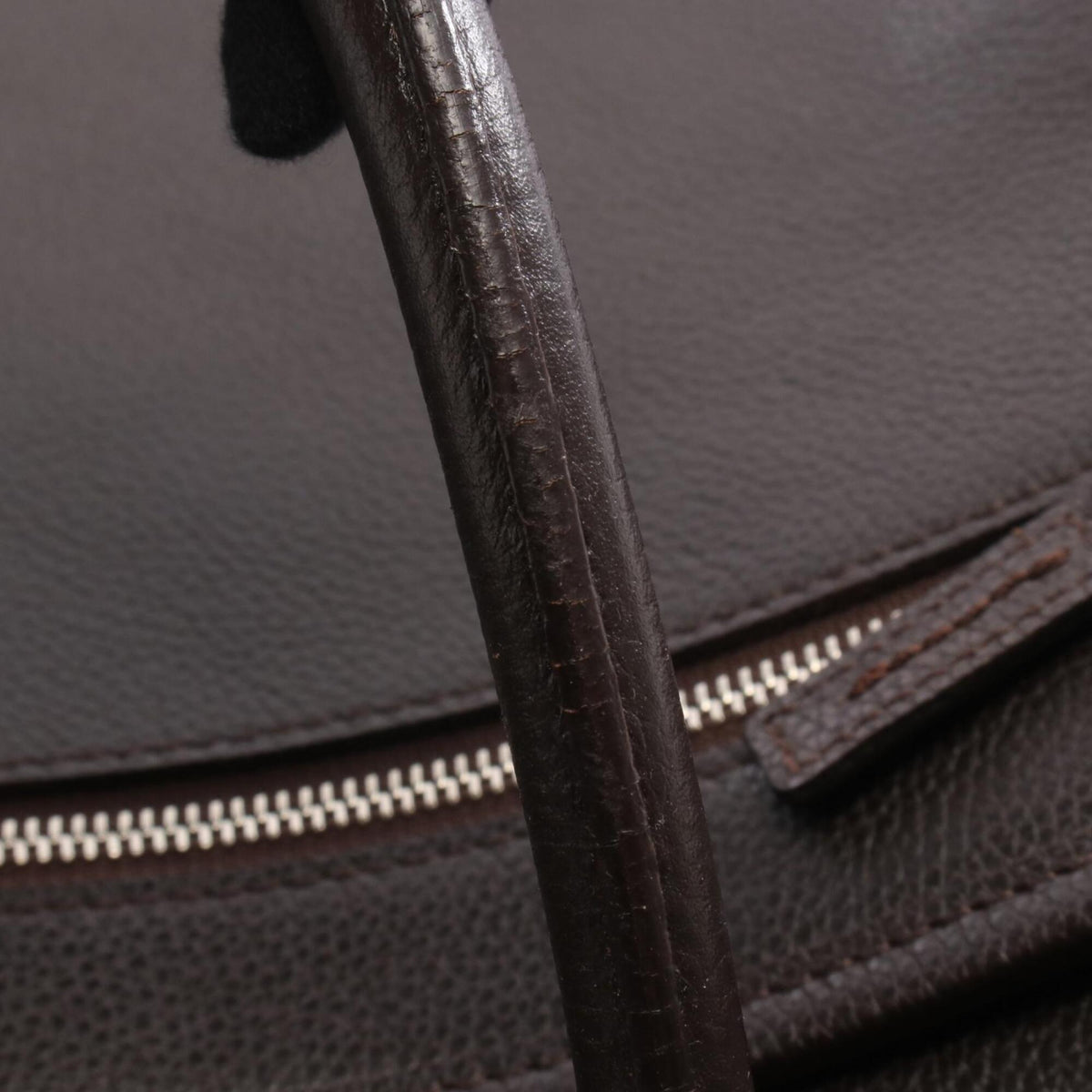 Burberry Brown Leather Handbag Tote Bag (Pre-Owned)