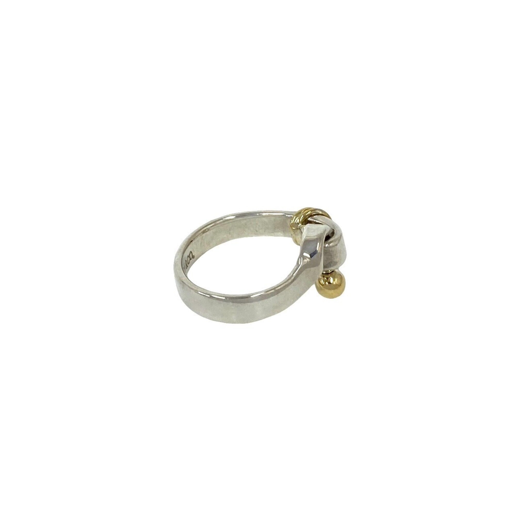 Tiffany Silver Yellow Gold (18K) Silver 925 Band Ring (Pre-Owned)