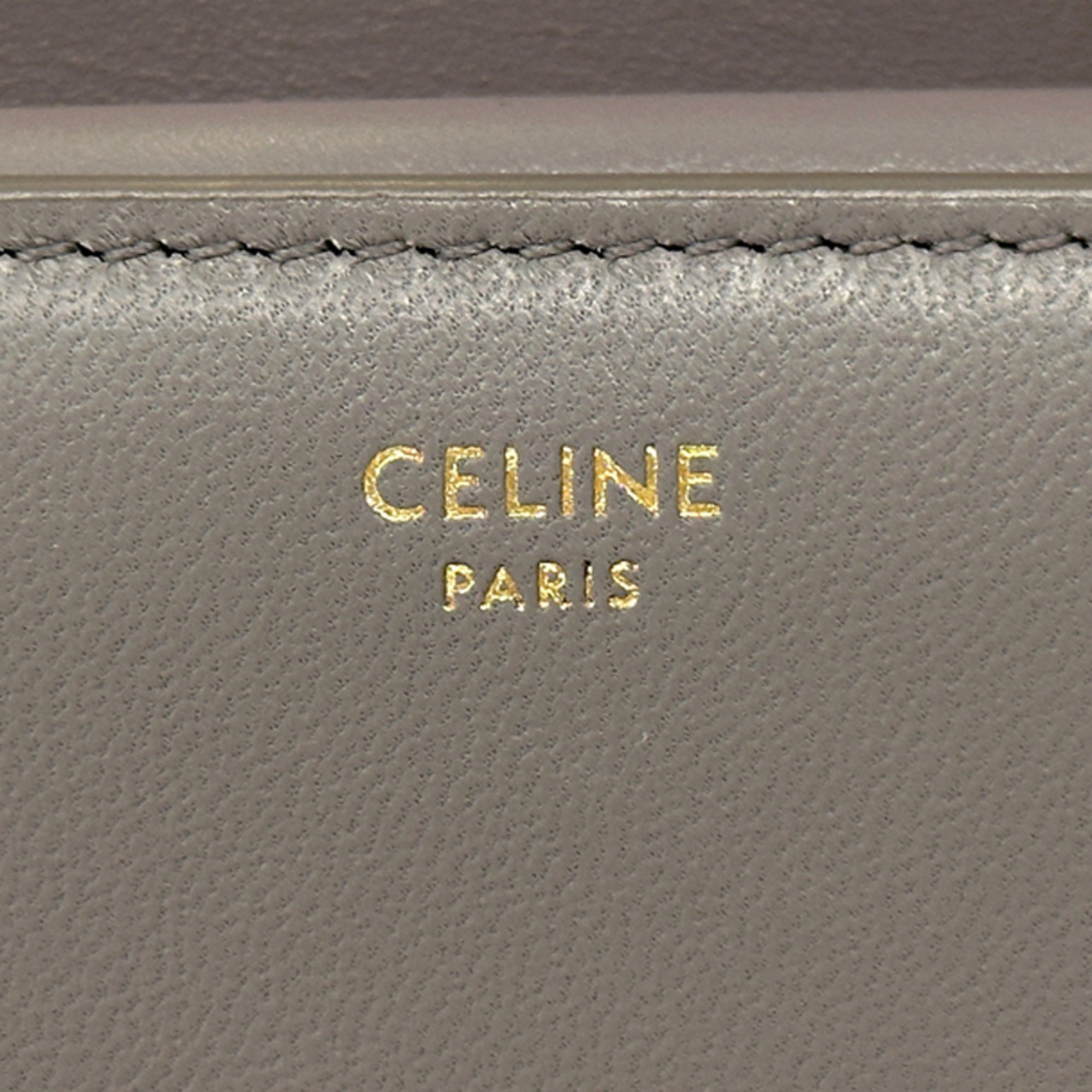 Celine Gray Leather Wallet (Bi-Fold) (Pre-Owned)