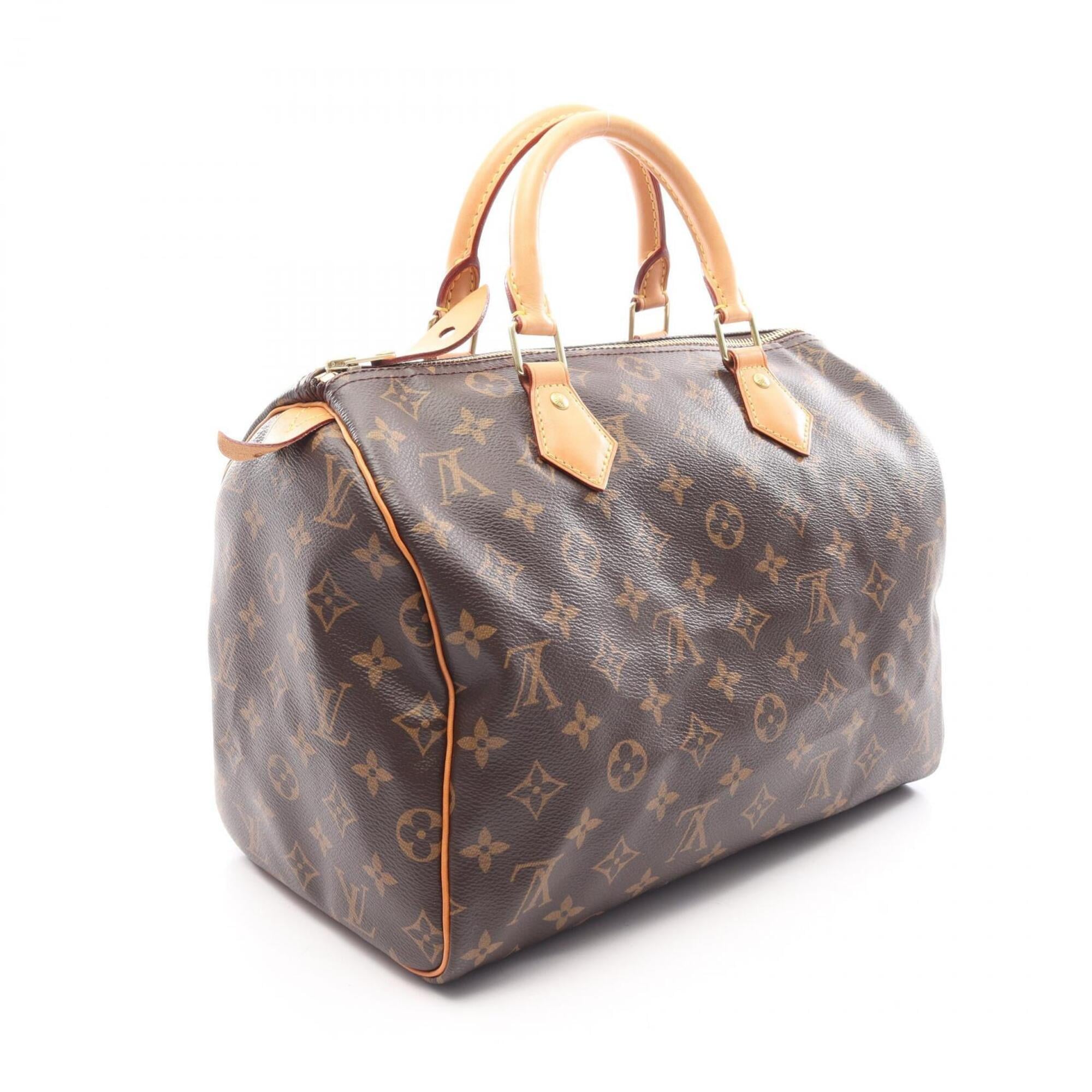 Louis Vuitton Brown Monogram Leather Handbag (Pre-Owned)