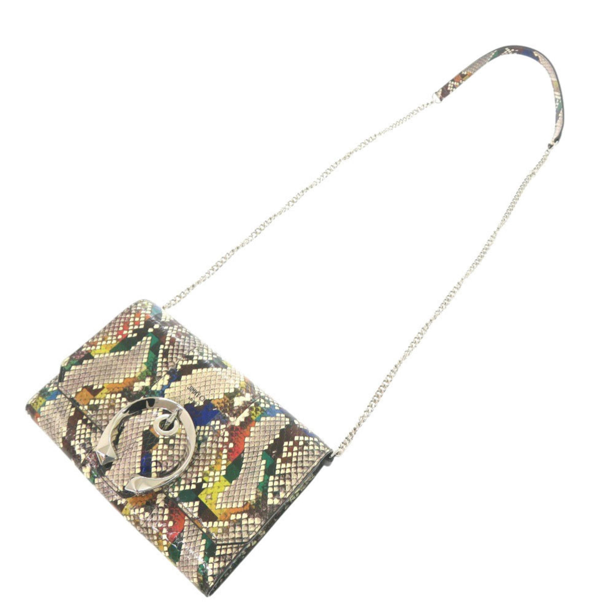 Jimmy Choo Multi-Color Patent Leather Leather Shoulder Bag (Pre-Owned)