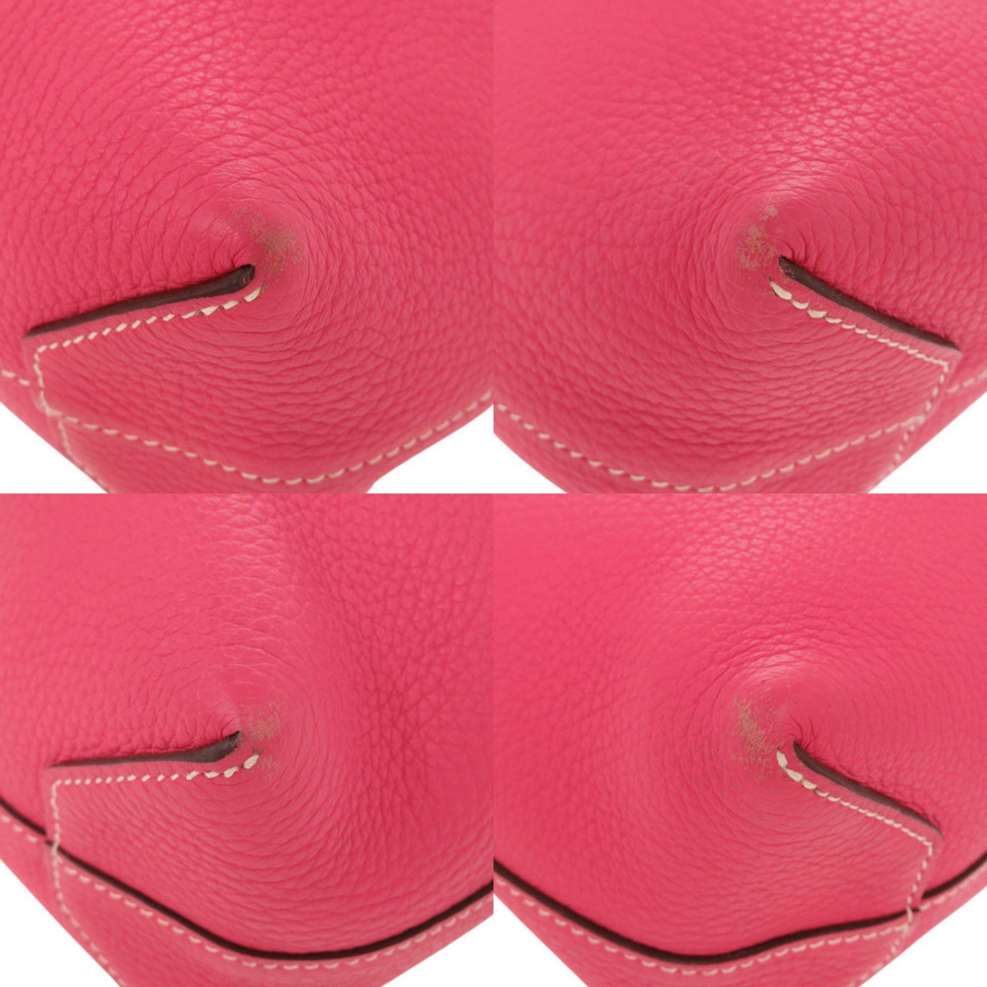 Hermes Pink Taurillon Clemence Leather Tote Bag (Pre-Owned)