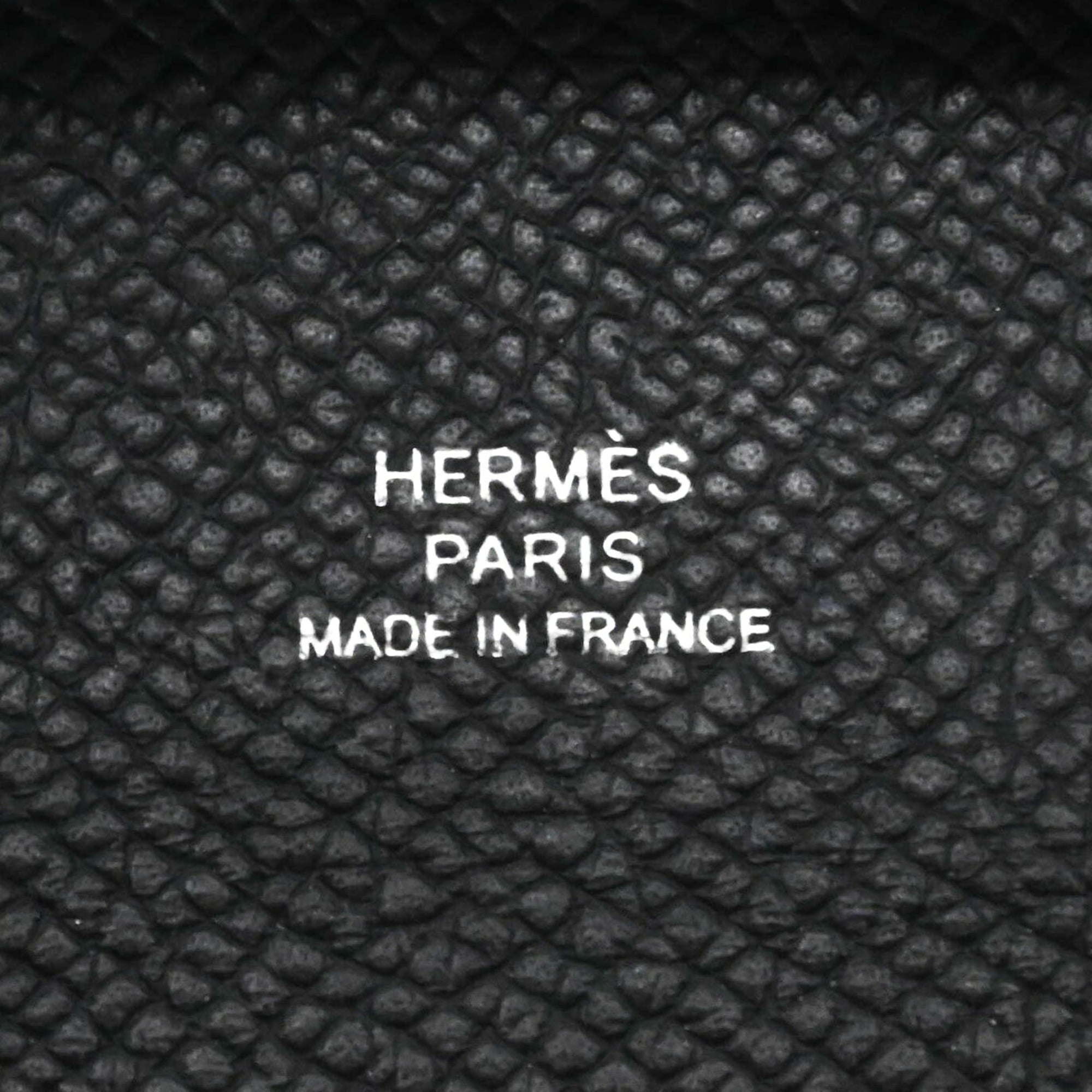 Hermes Bastia Black Epsom Leather Coin Purse/Coin Case (Pre-Owned)