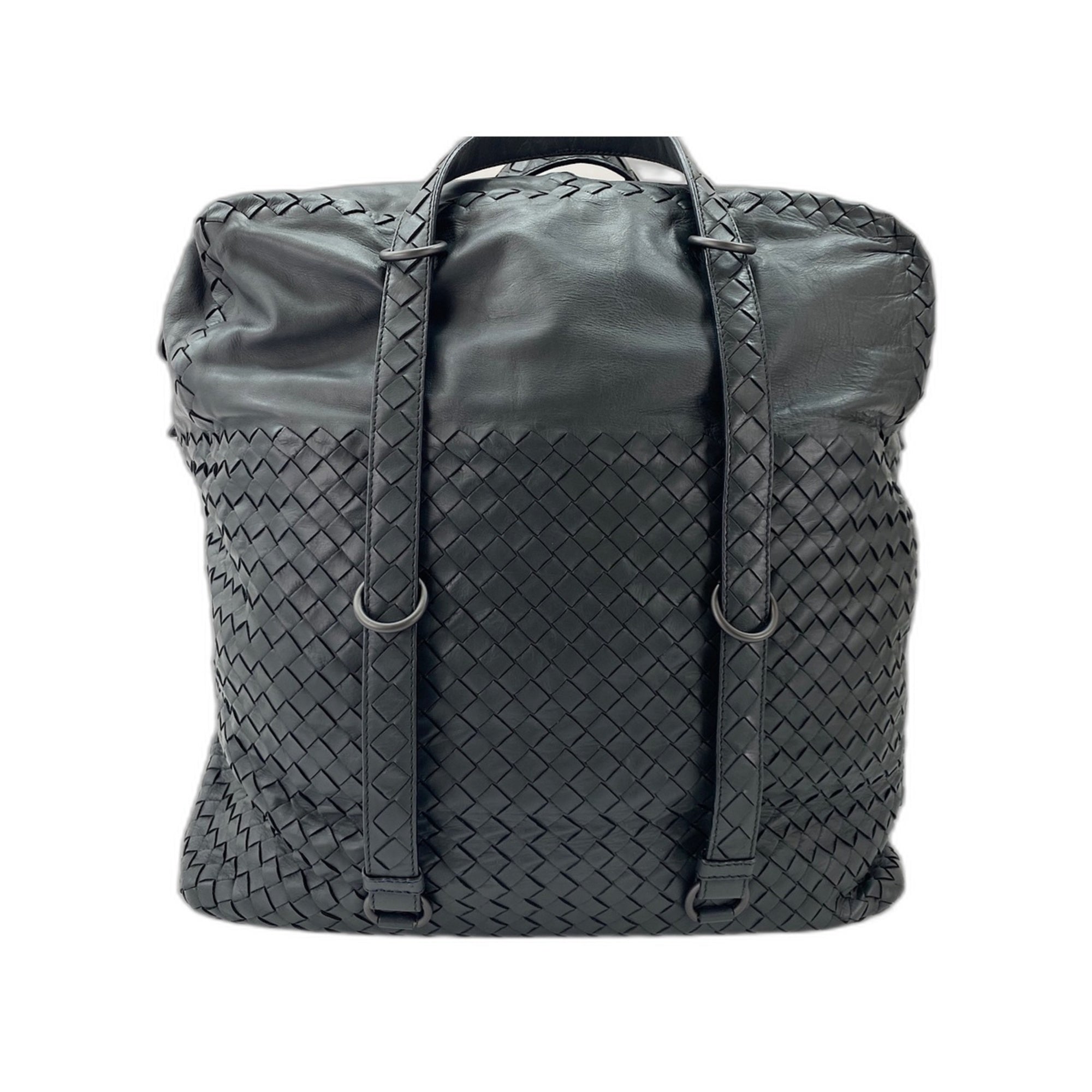 Bottega Veneta Black Leather Shoulder Bag (Pre-Owned)