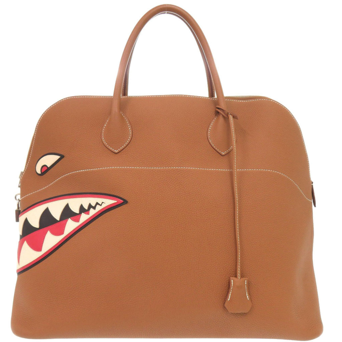 Hermes Brown Togo Leather Handbag (Pre-Owned)