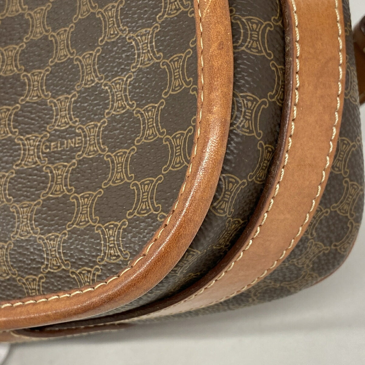 Celine Brown Pvc Shoulder Bag (Pre-Owned)