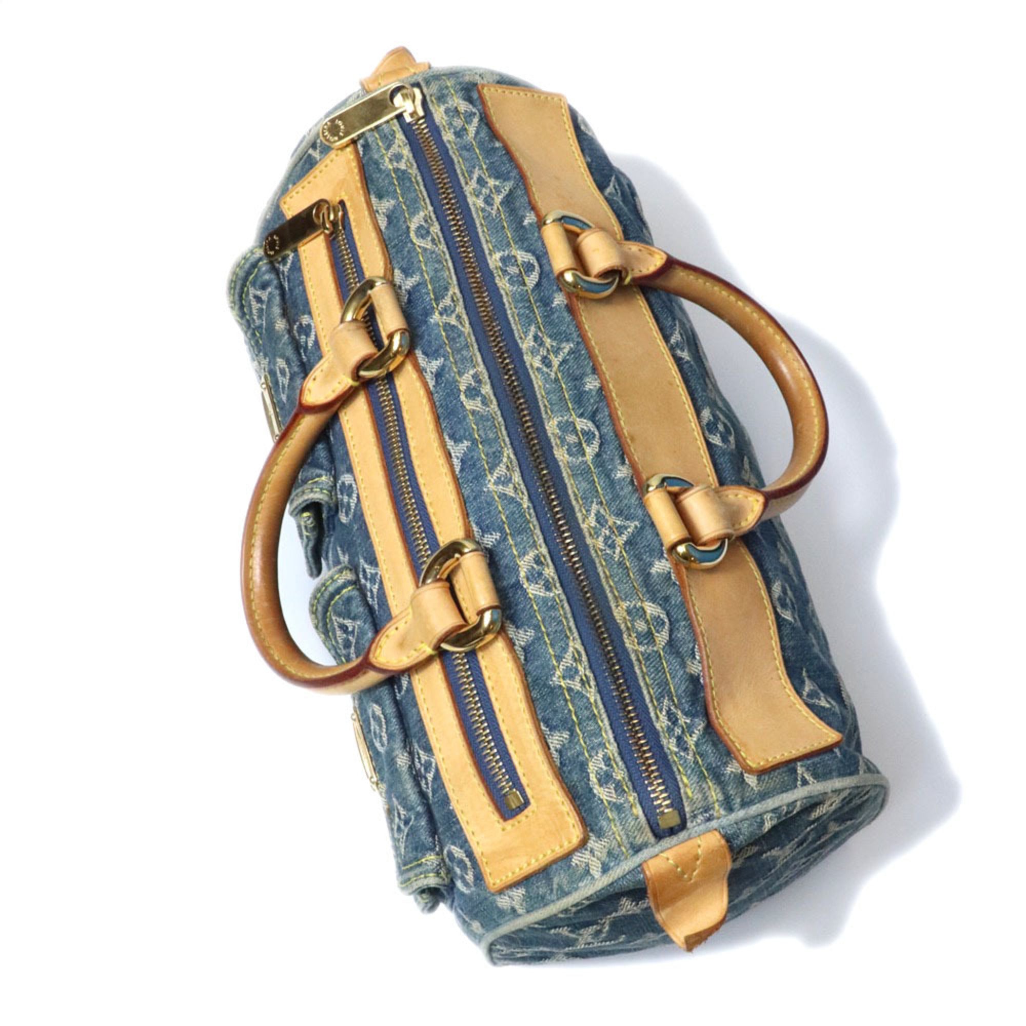 Louis Vuitton Blue Monogram Monogram Denim Handbag (Pre-Owned)